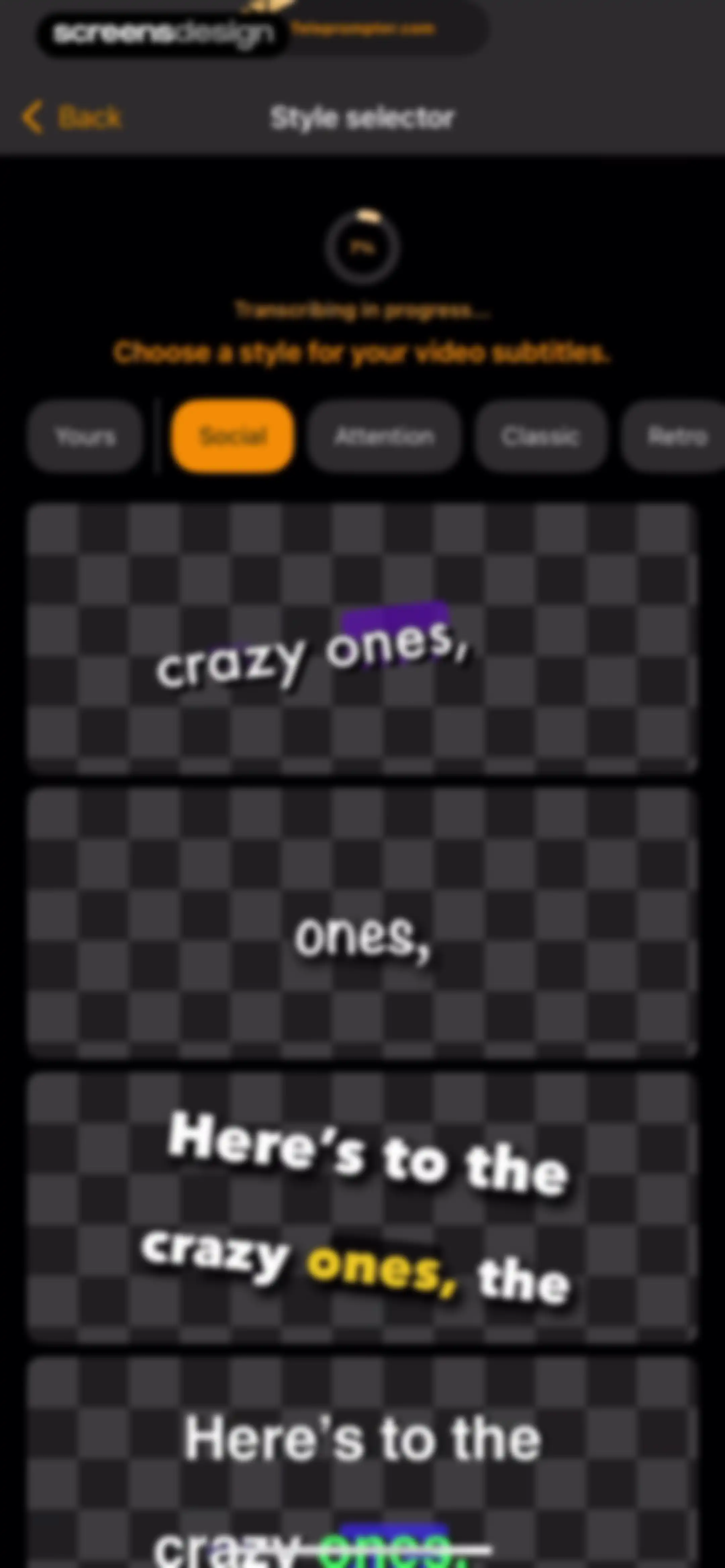 Teleprompter.com screen 49