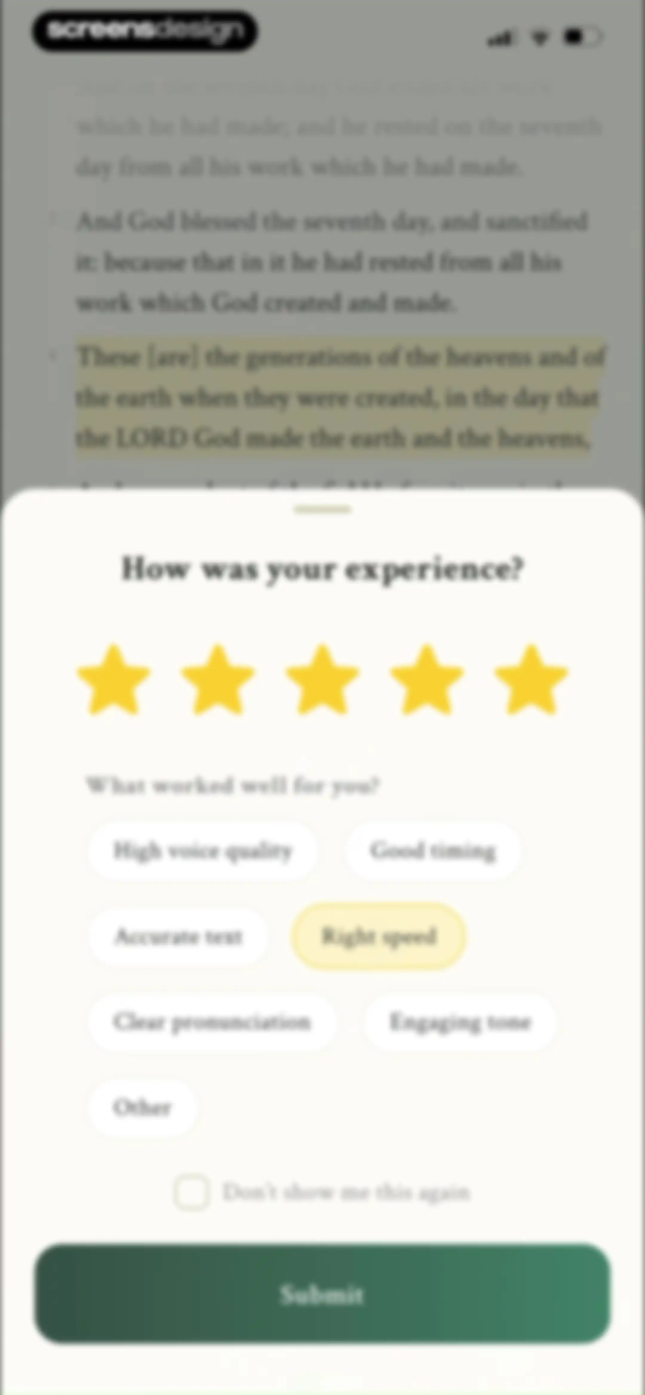 Bible Path: Prayers & Widgets screen 73