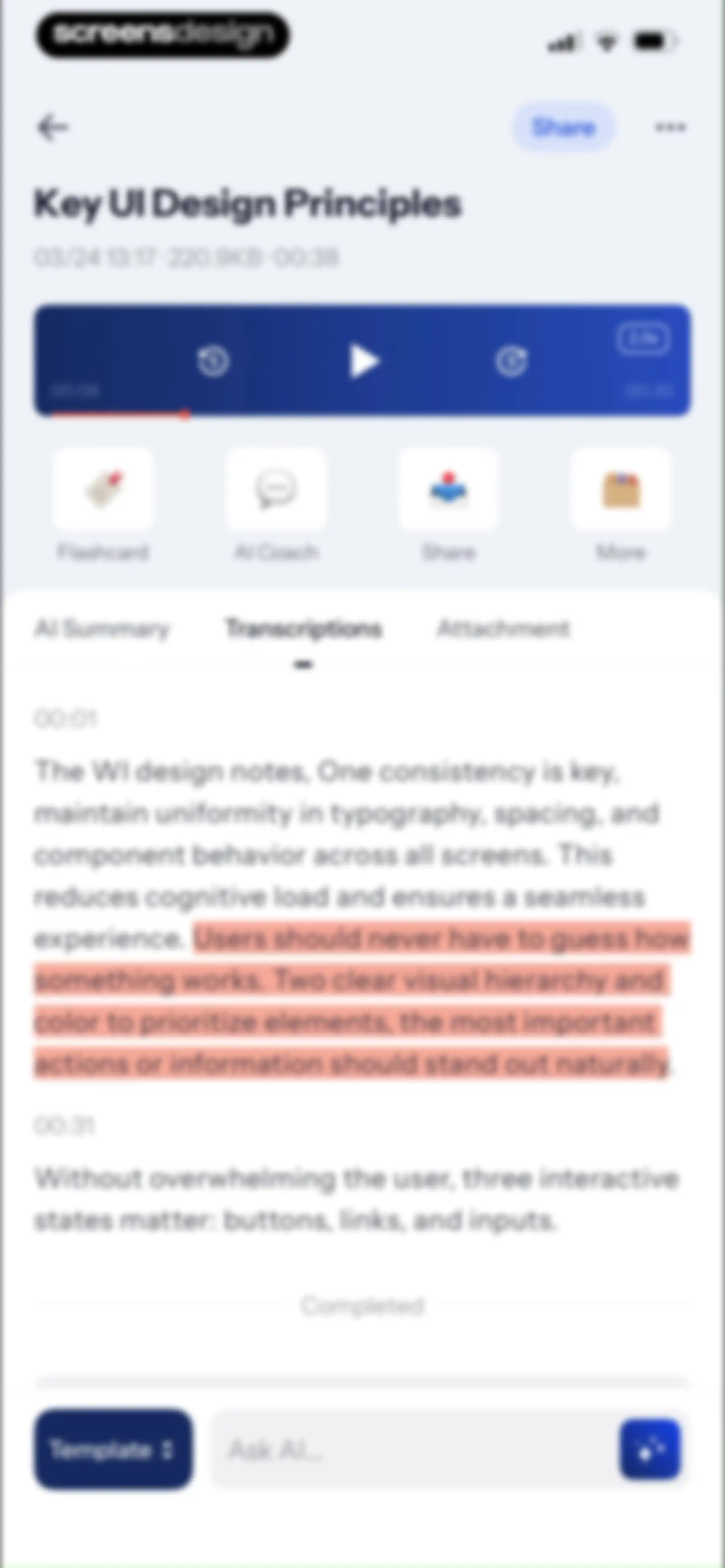 Owll:AI Note Taker & Assistant screen 35
