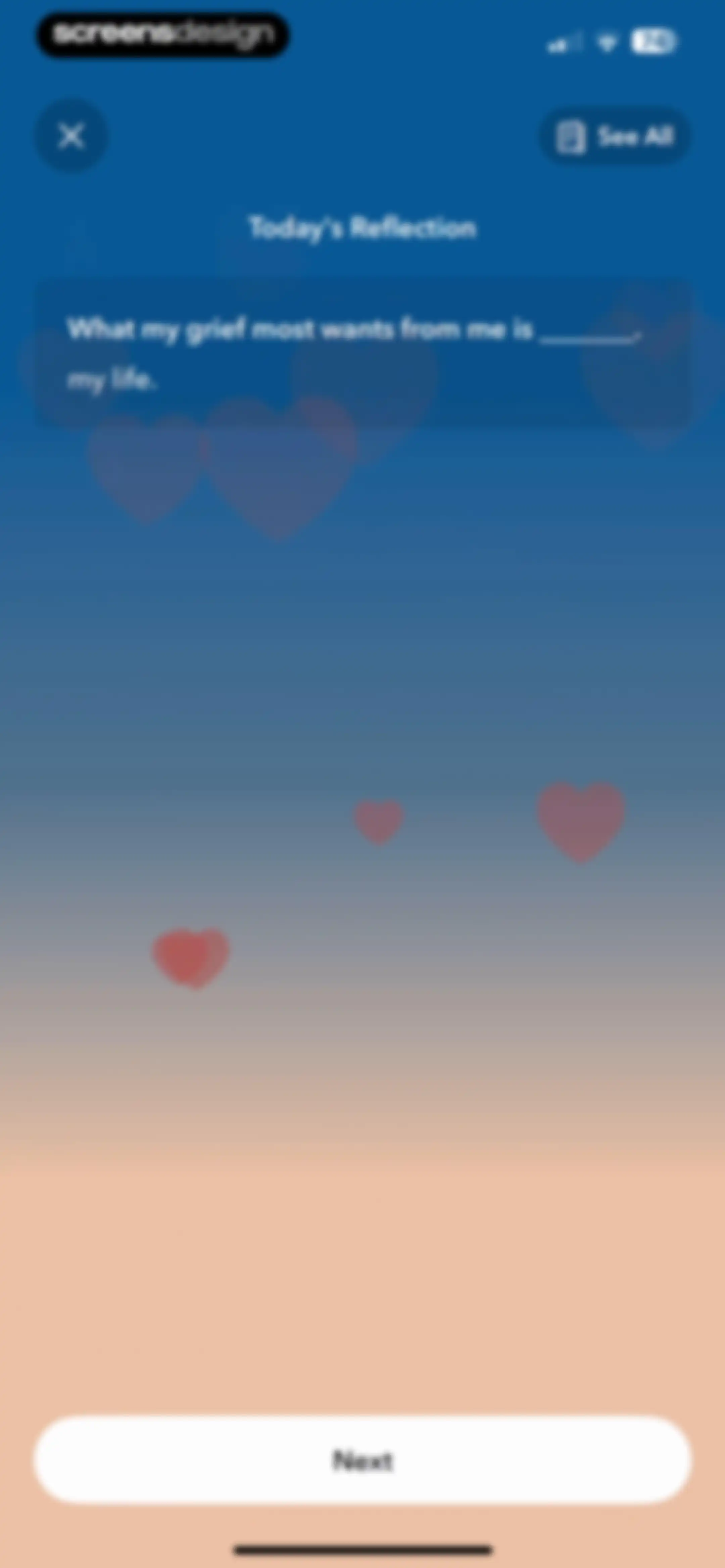 Calm screen 90