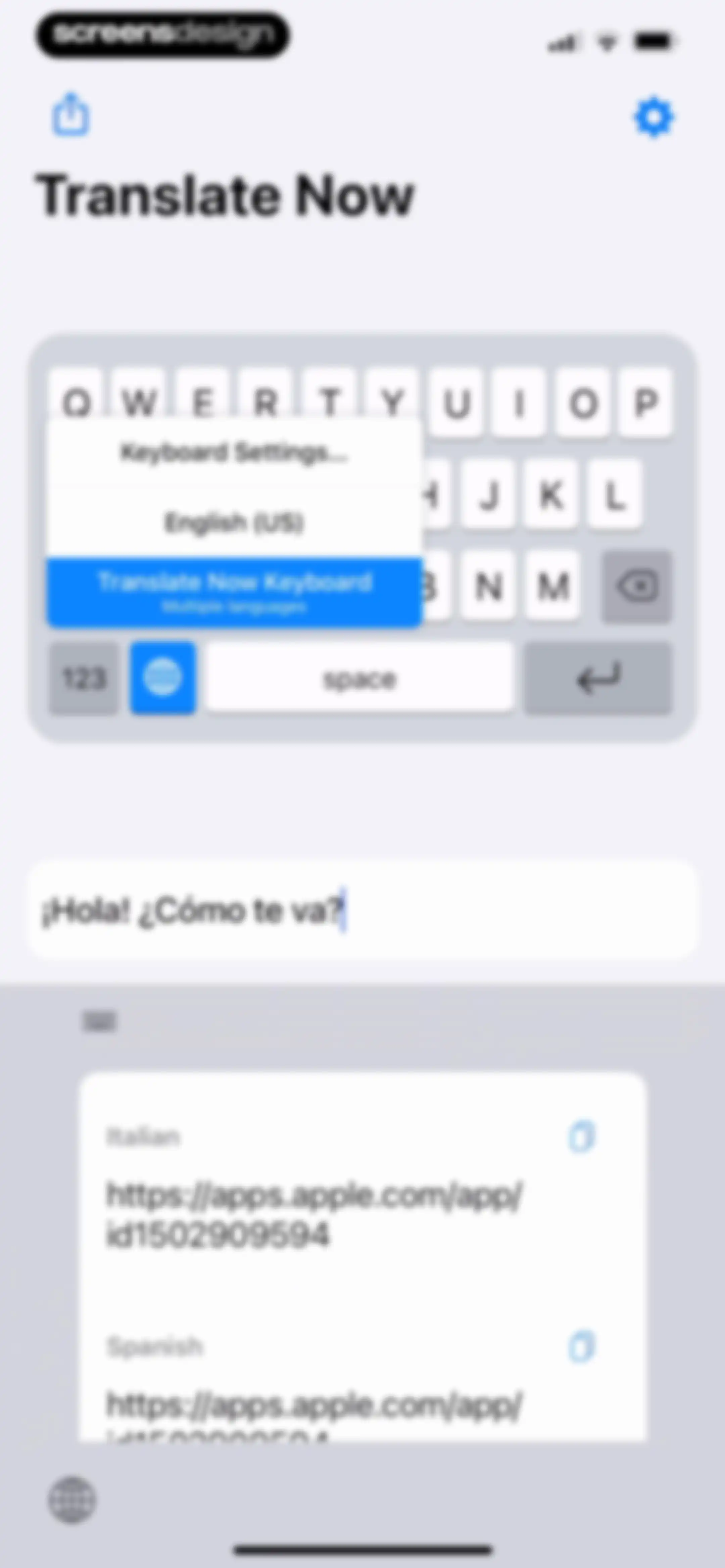 Translator Keyboard - Language screen 30