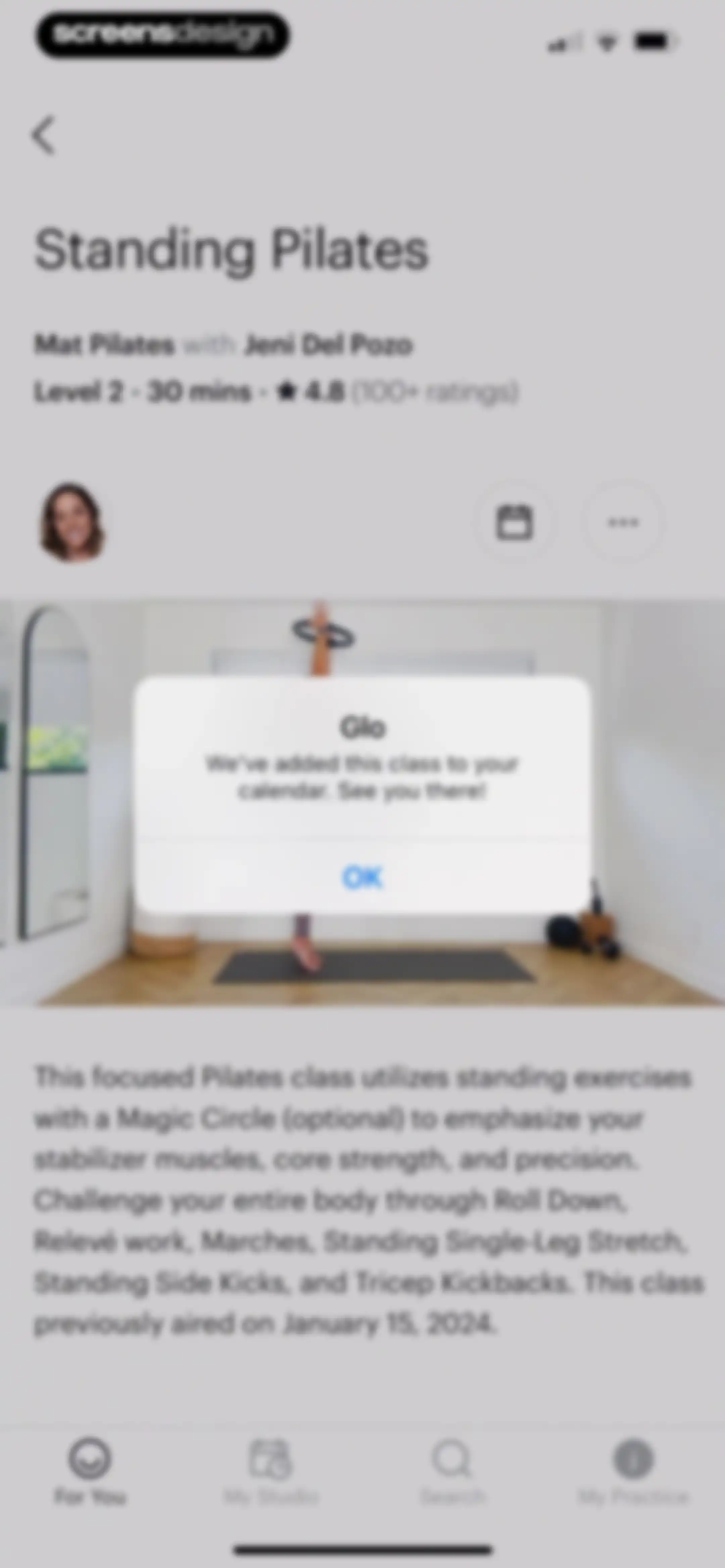 Glo | Yoga and Meditation App screen 48