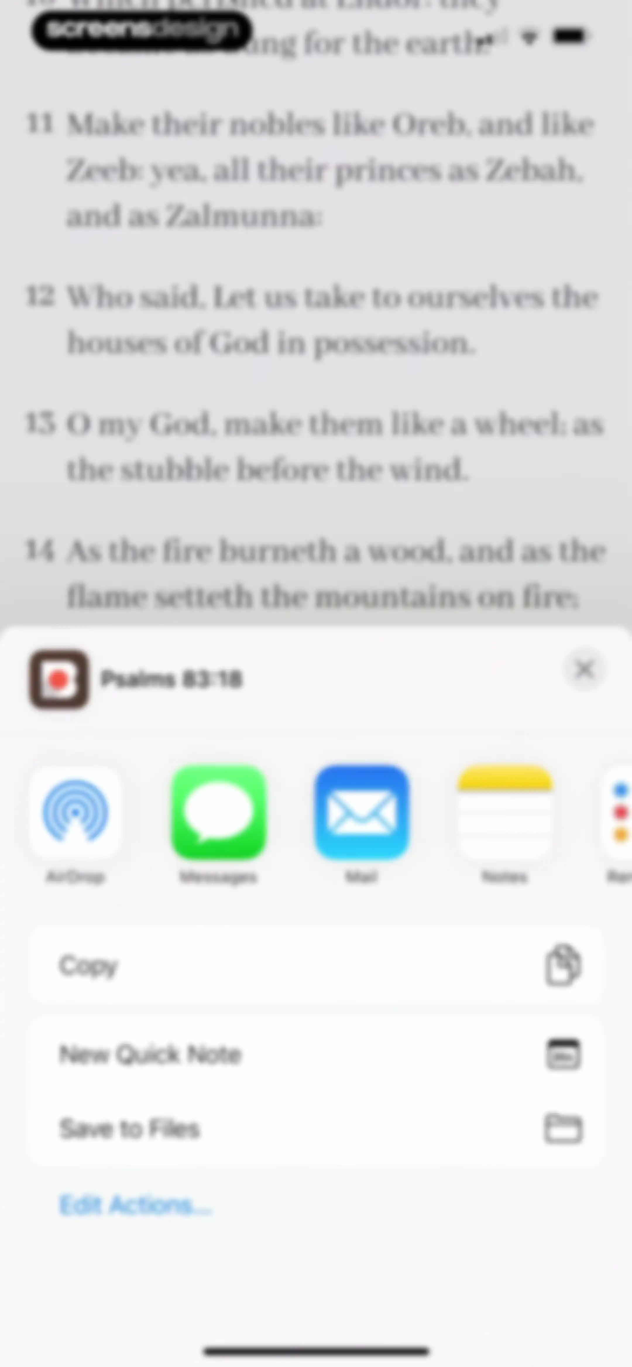 Bible Note: Sermon Notes screen 91