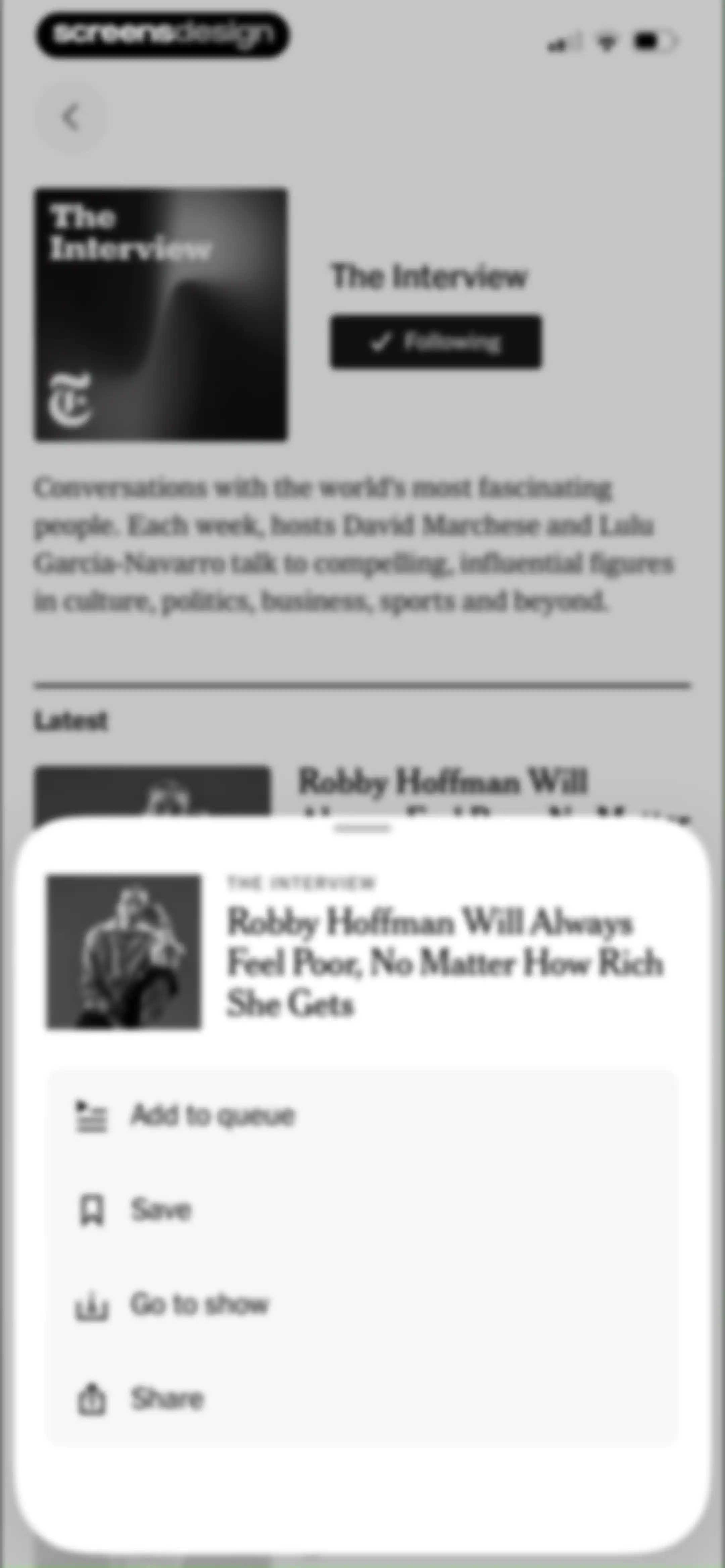 NYTimes: US and Global News screen 75