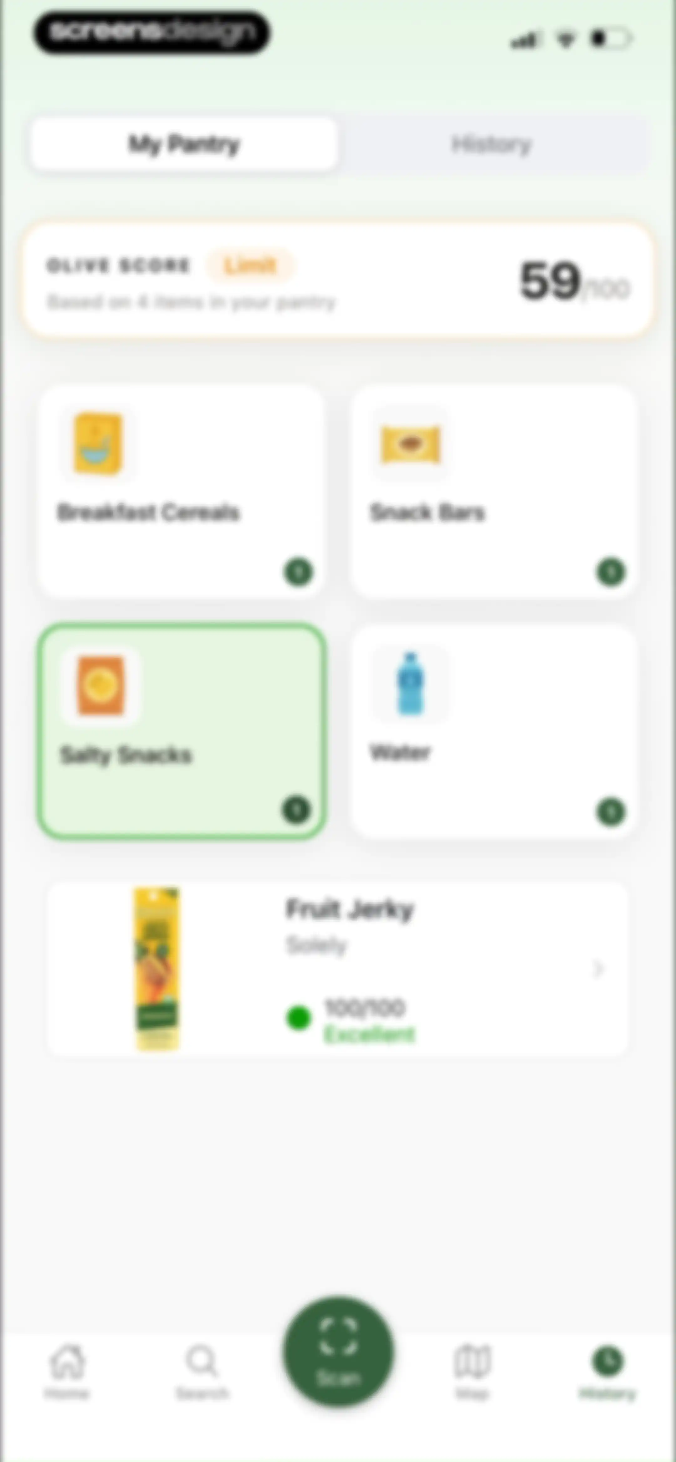 Olive: Food & Cosmetic Scanner screen 107