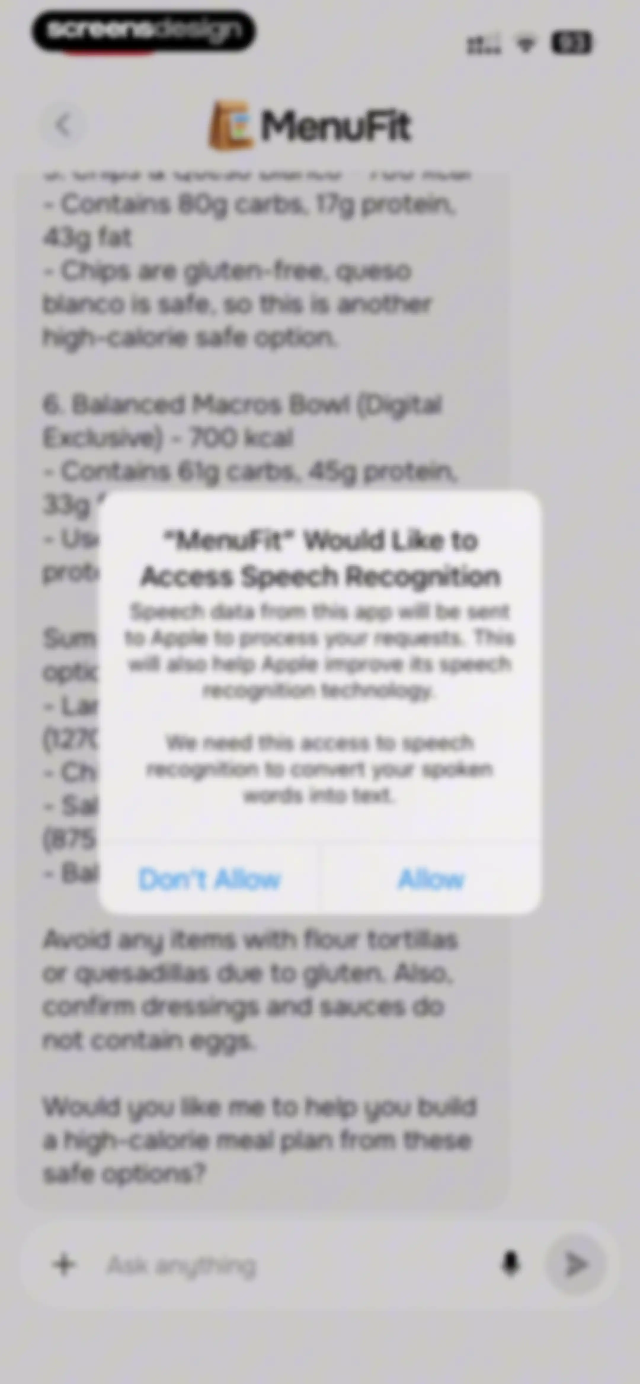 MenuFit - Healthy Eating Out screen 69