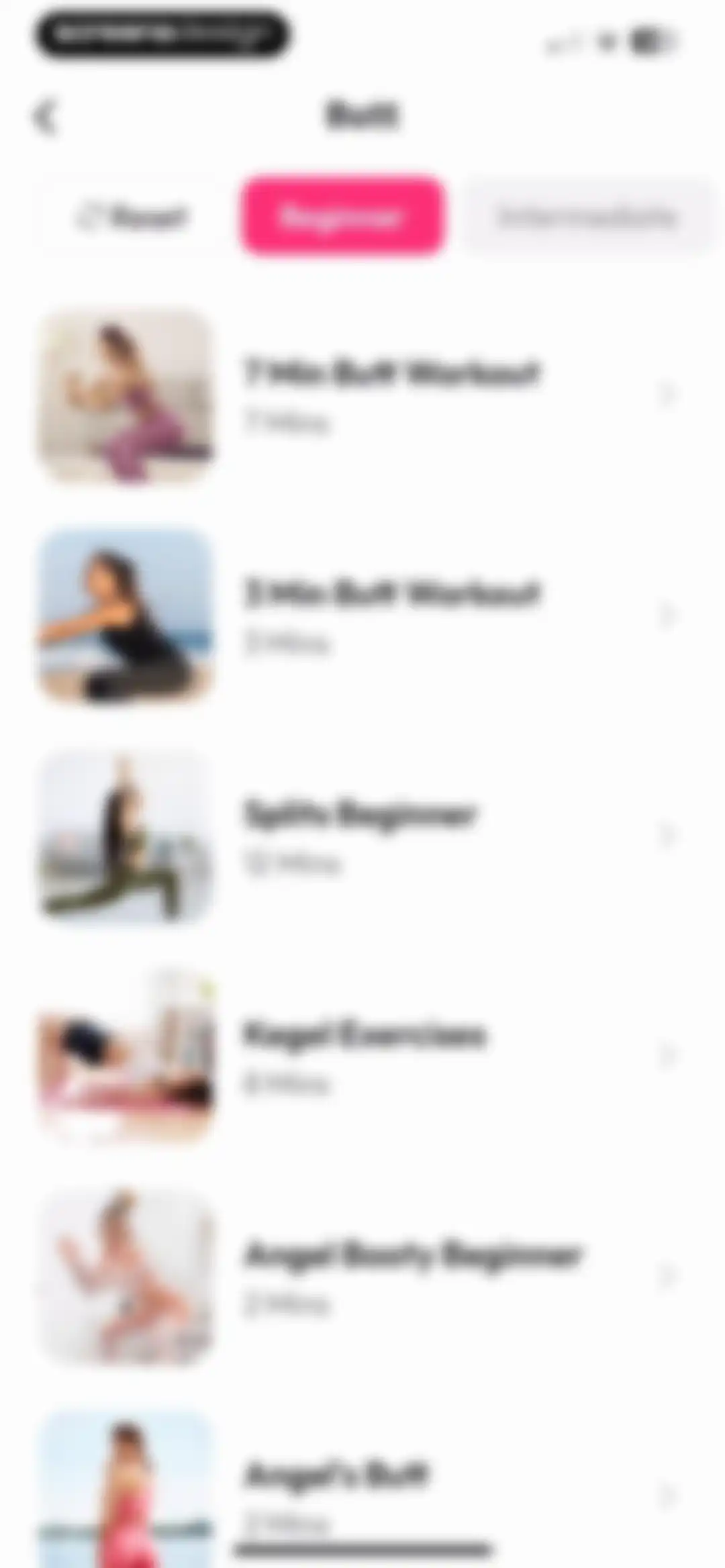 Workout for Women: Fit at Home screen 131