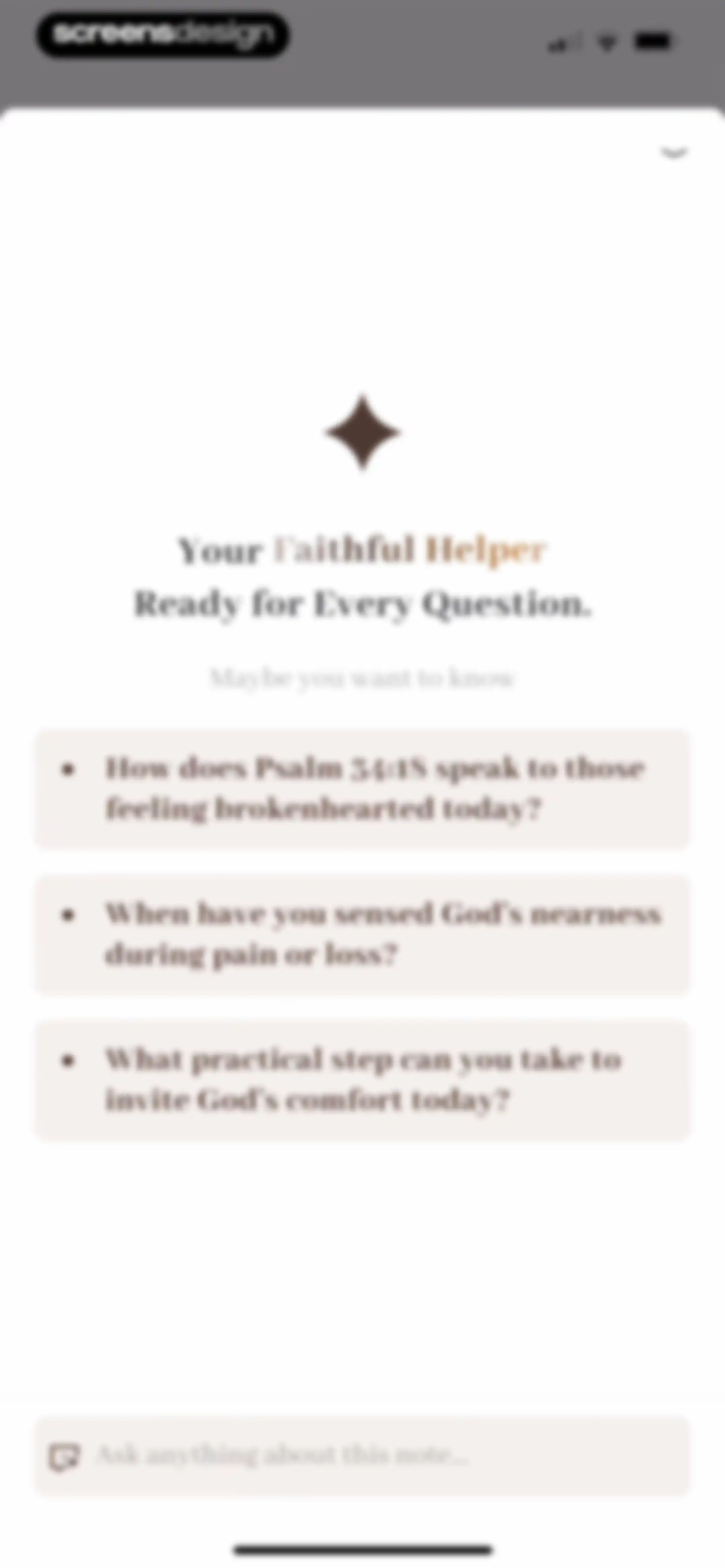 Bible Note: Sermon Notes screen 44