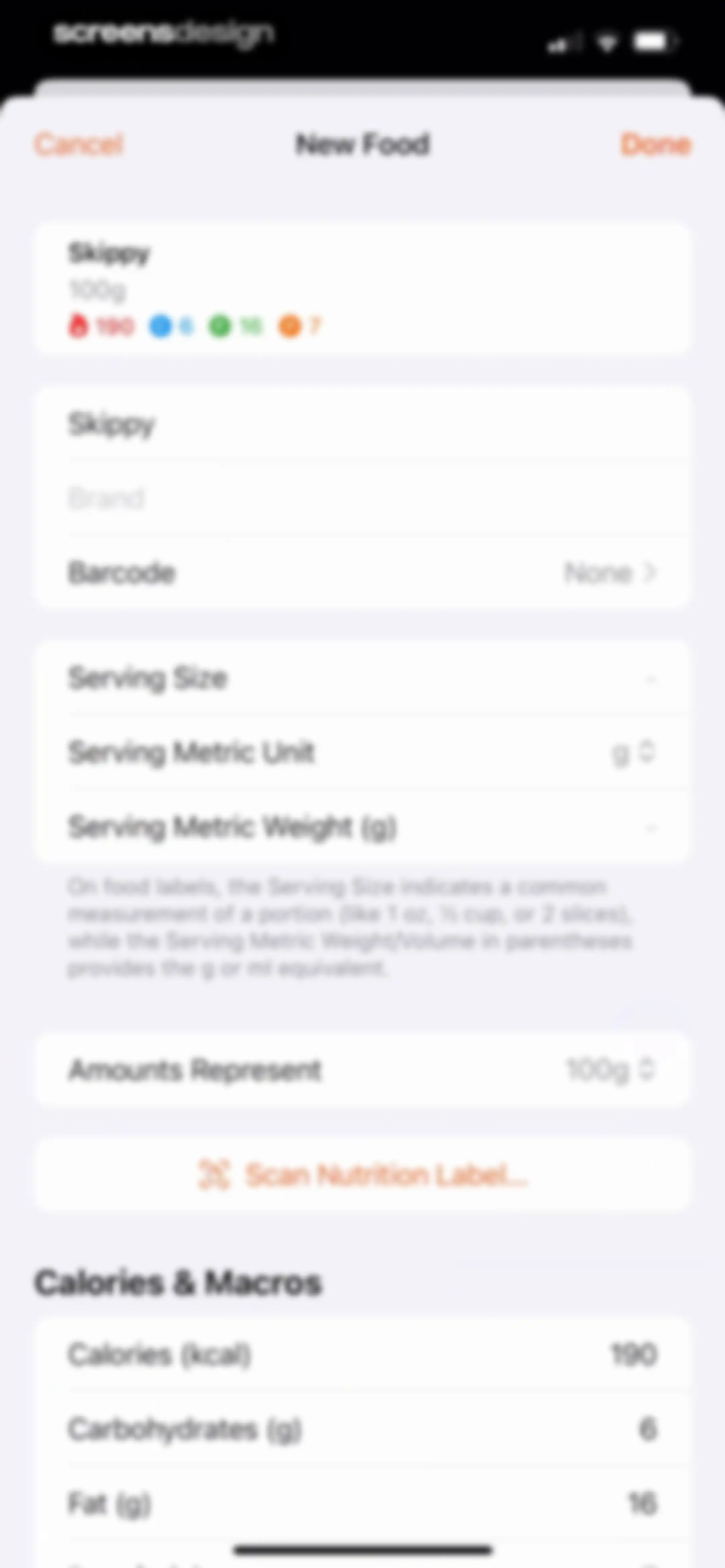 Nutrition Tracker: Foodnoms screen 80