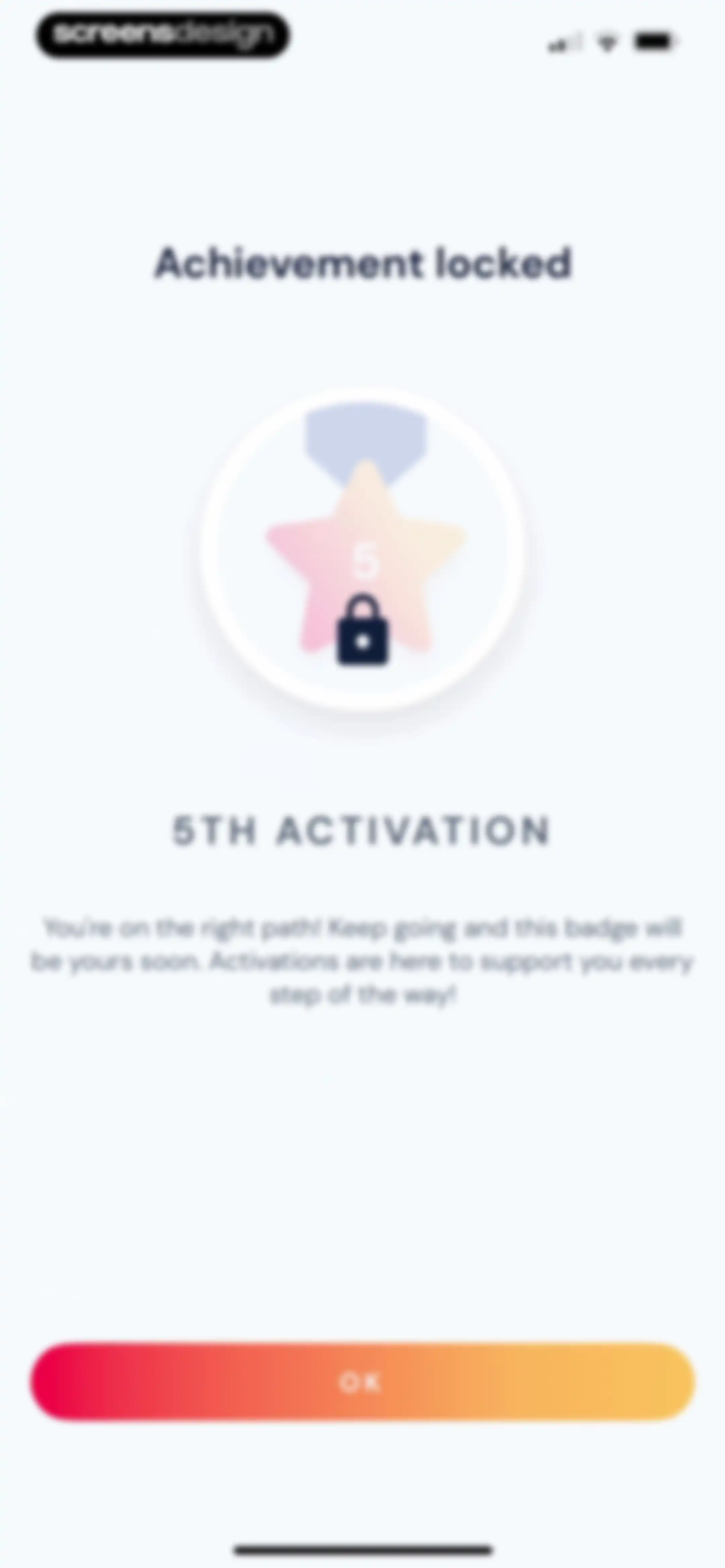 Activations: Daily Motivation screen 109