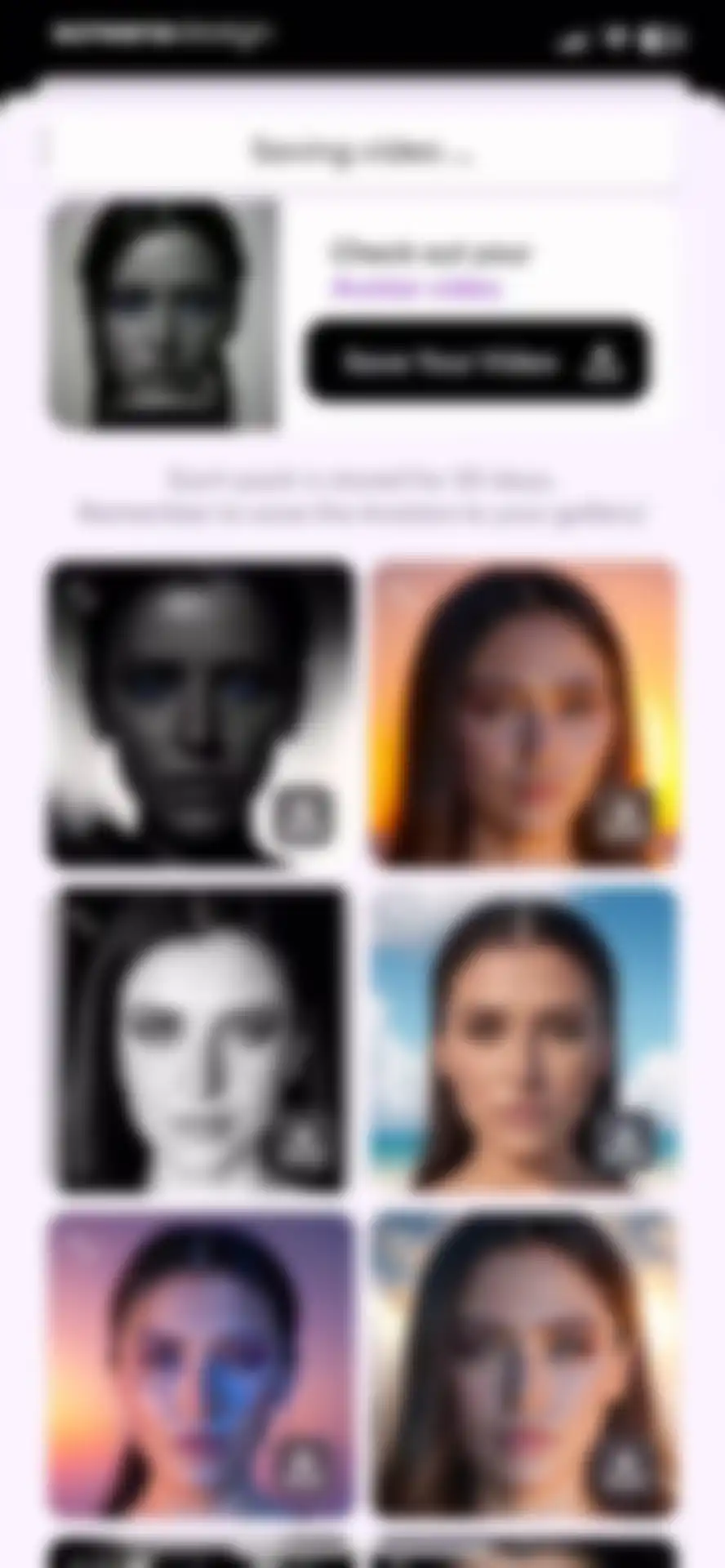 Dawn AI - Avatar generator screen 20
