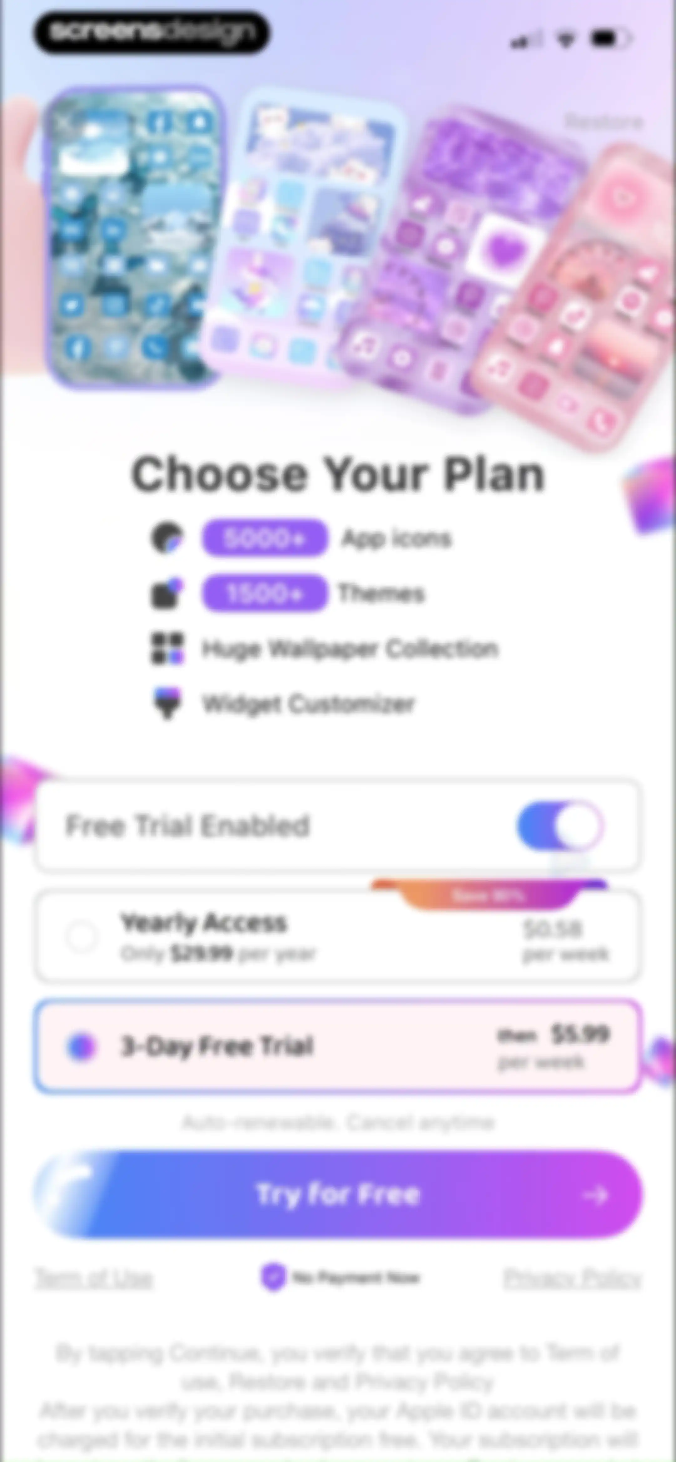 Themie: Wallpapers & Theme screen 11