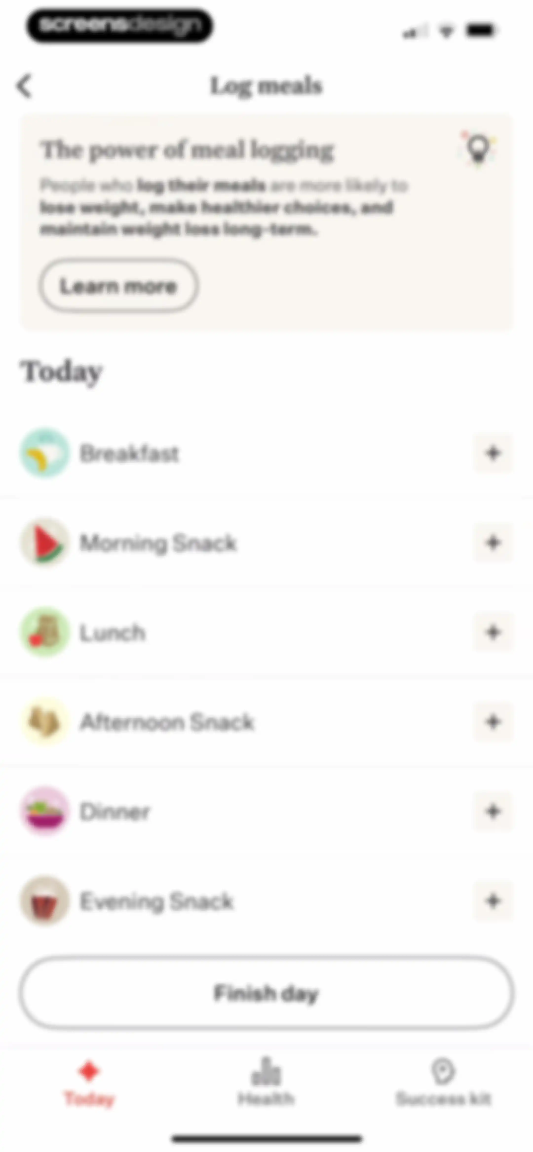 Noom Weight Loss, Food Tracker screen 163