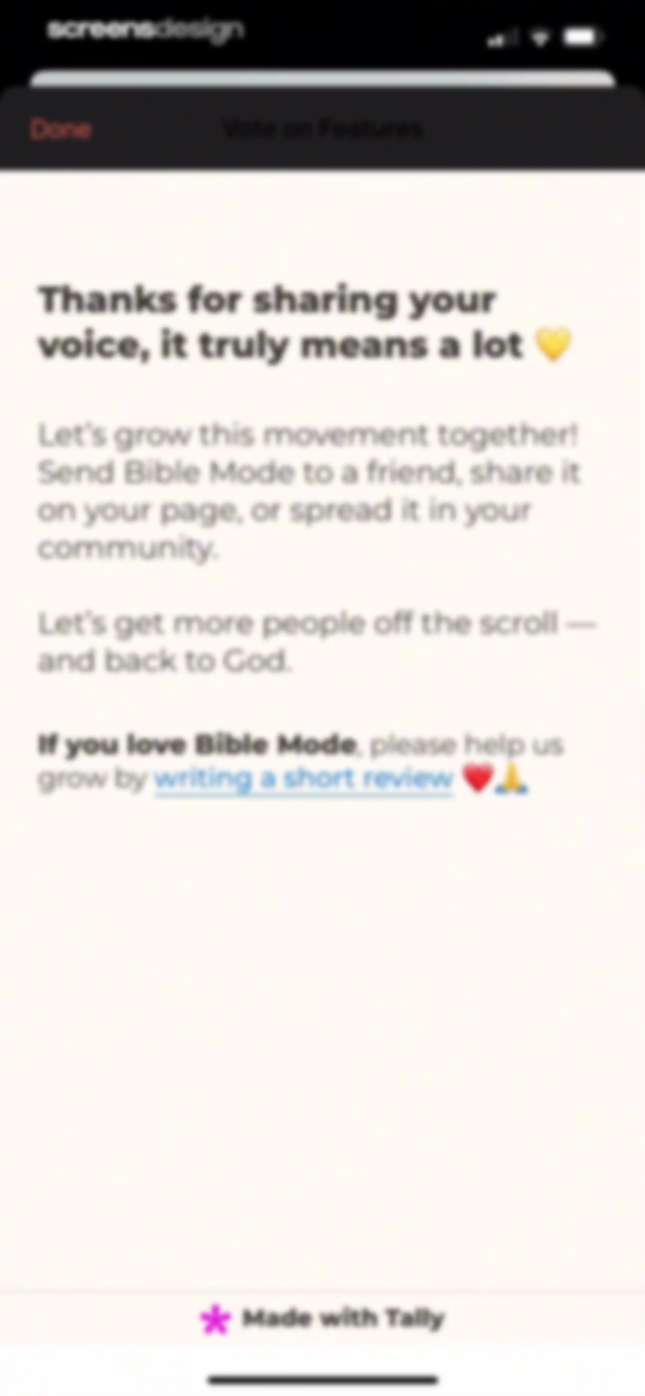 Bible Mode: Reduce Screen Time screen 130