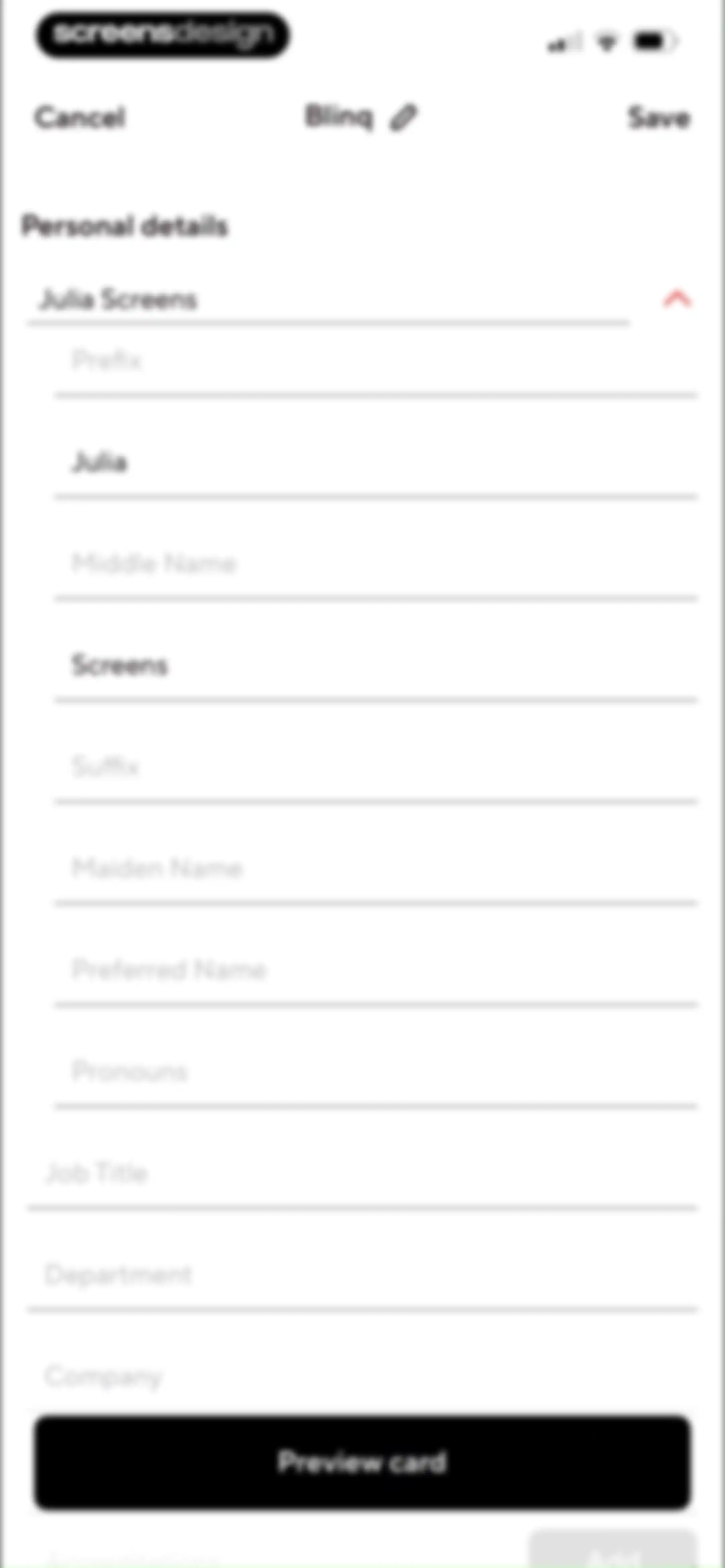 Blinq: Digital Business Card screen 61