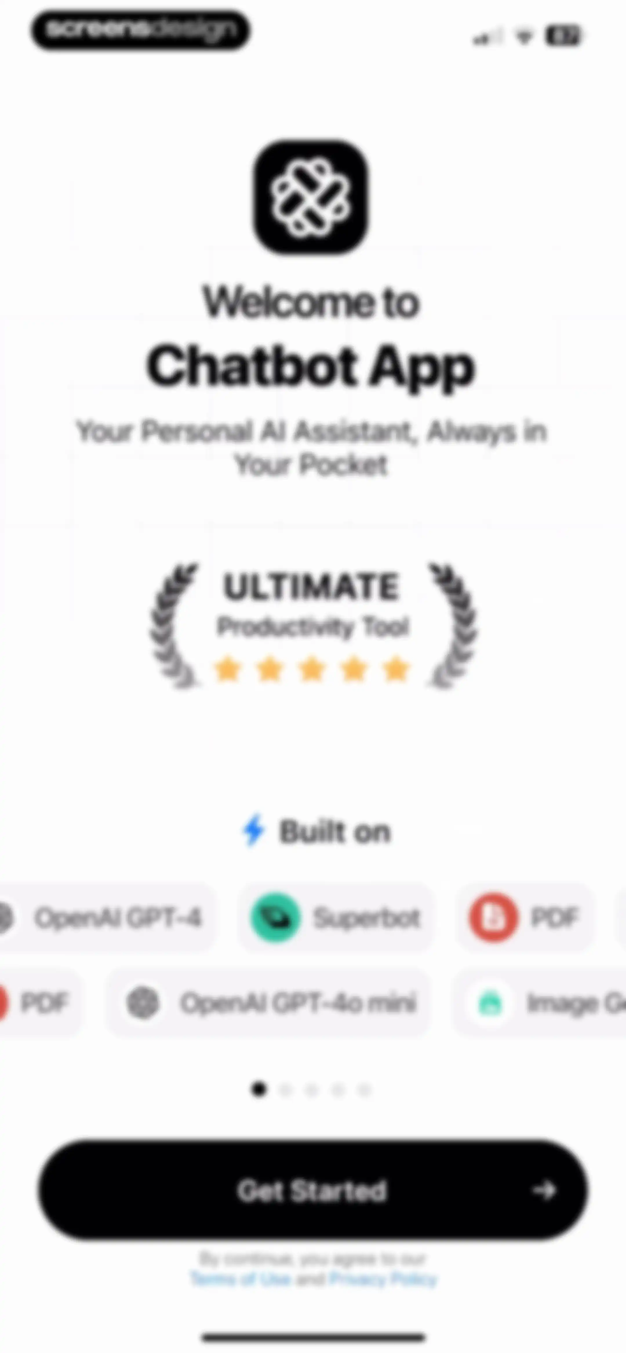 Chatbot App: AI Assistant screen 3