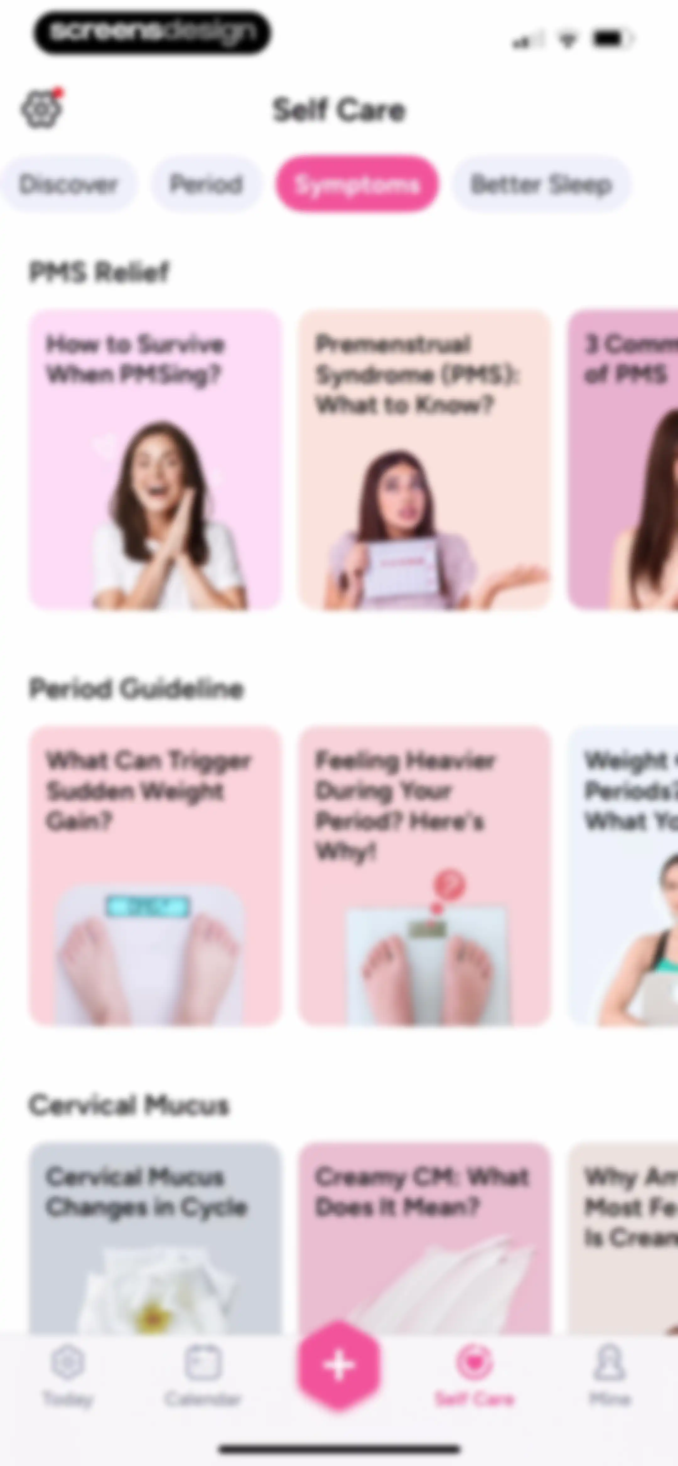 Period Tracker Period Calendar screen 91
