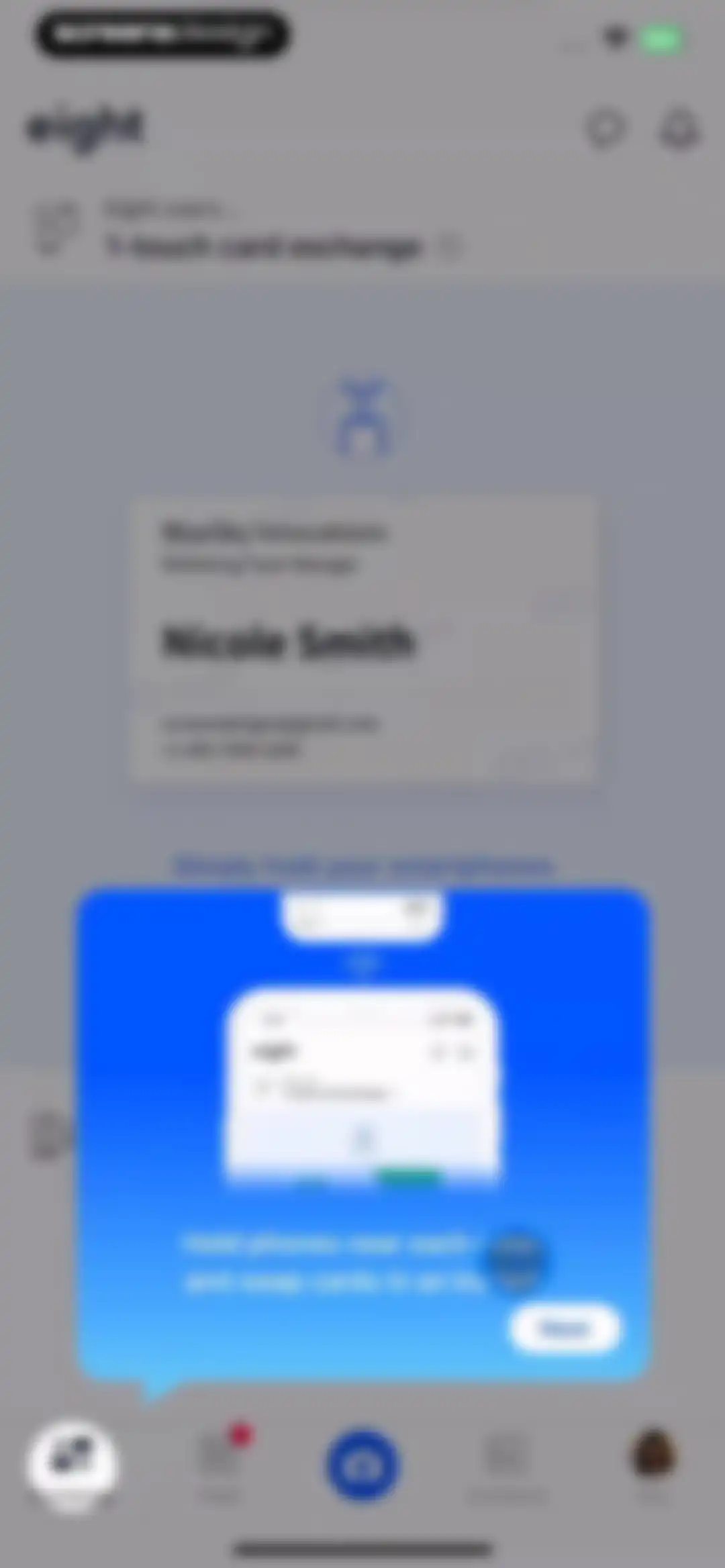 Eight: Business Card Manager screen 23