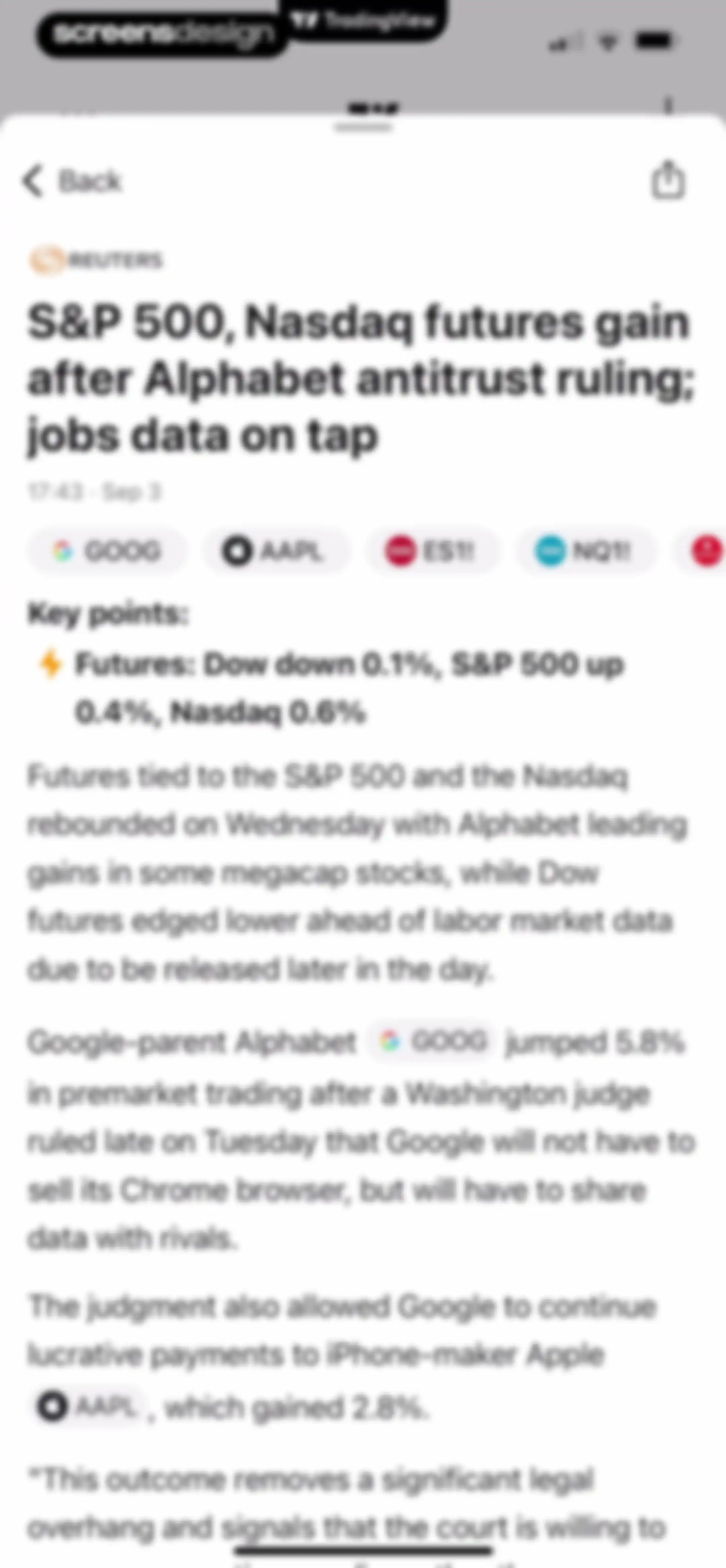 TradingView: Track All Markets screen 124
