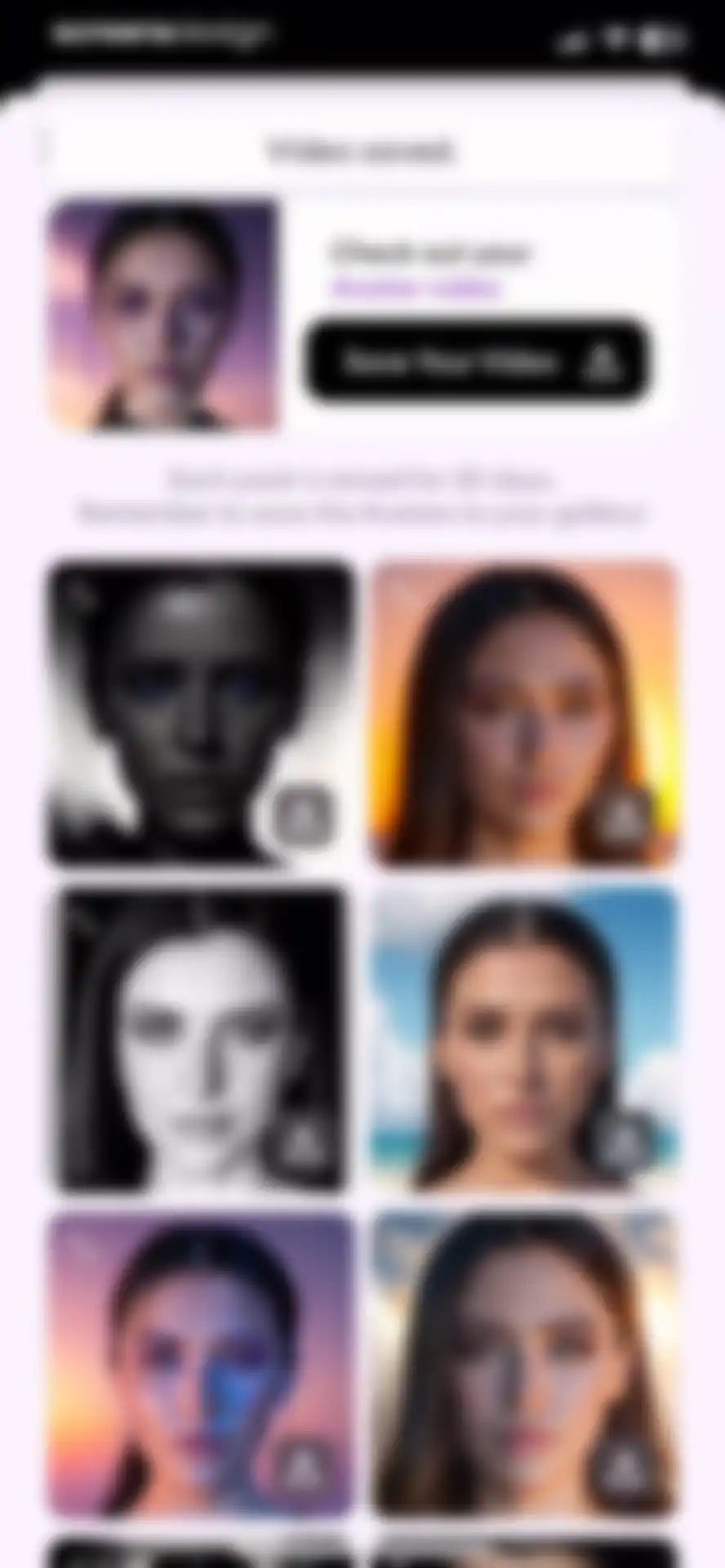 Dawn AI - Avatar generator screen 21