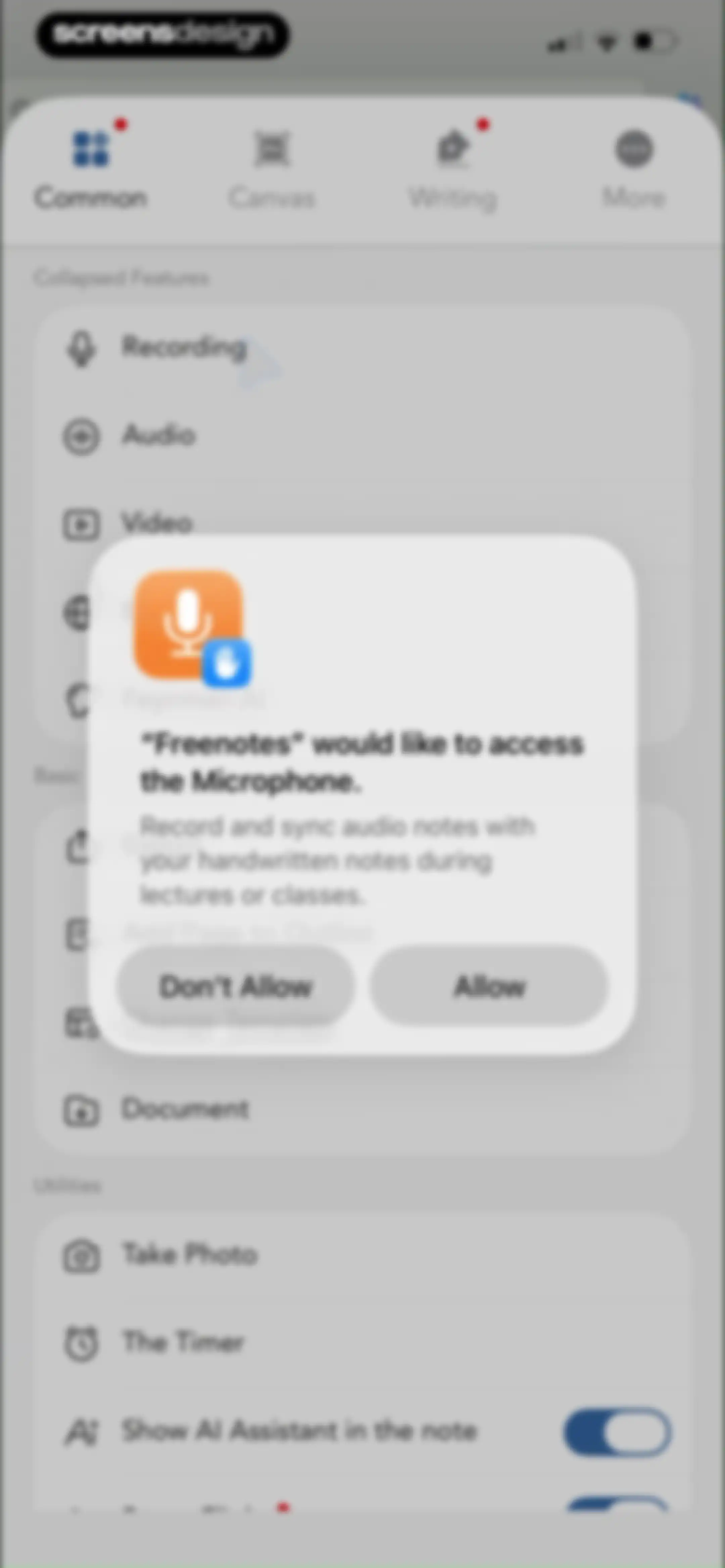 Freenotes®: AI Notes Taking screen 88
