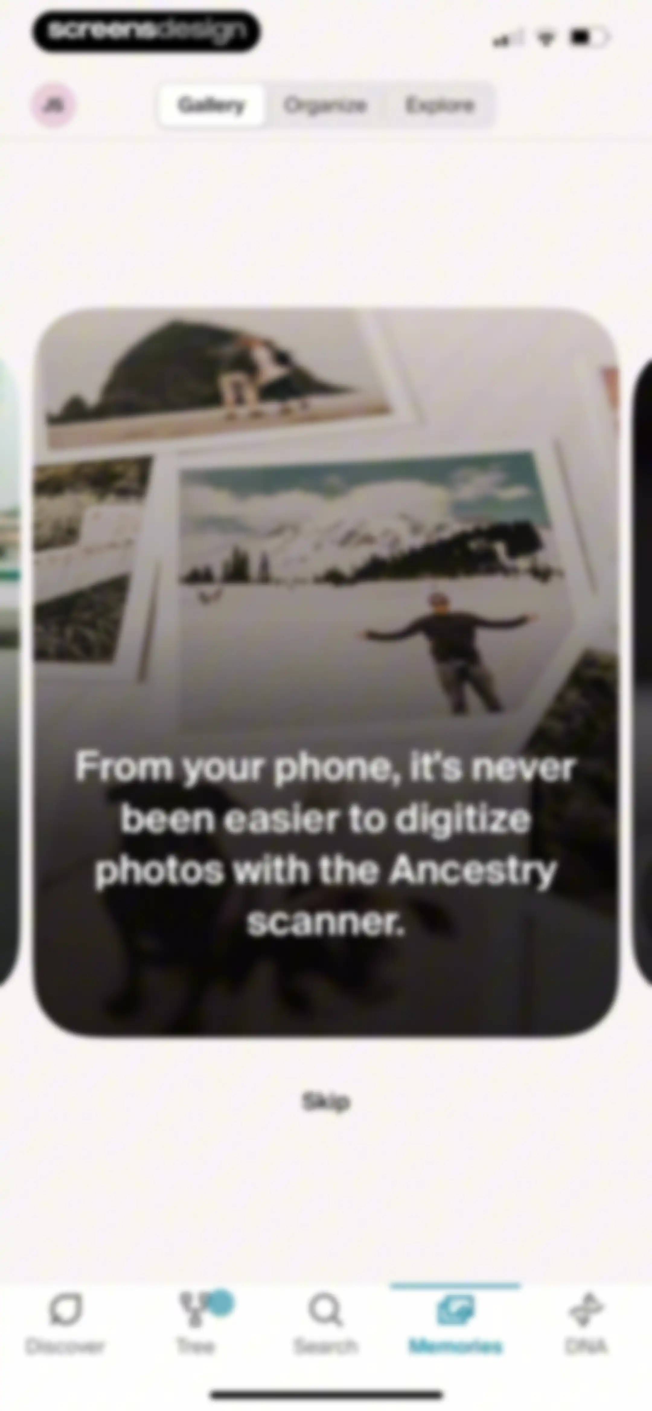 Ancestry: Family History & DNA screen 207