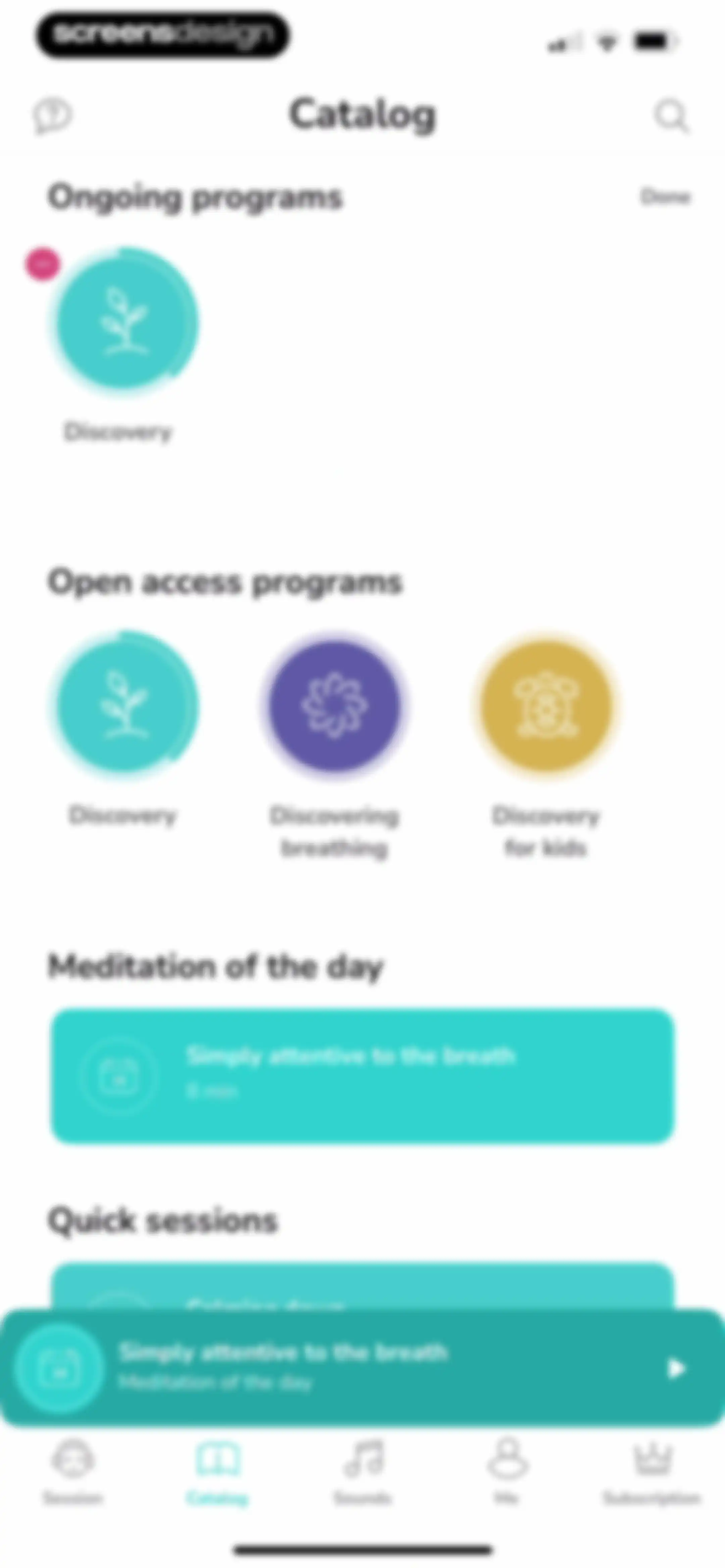 Petit BamBou: Mindfulness screen 58