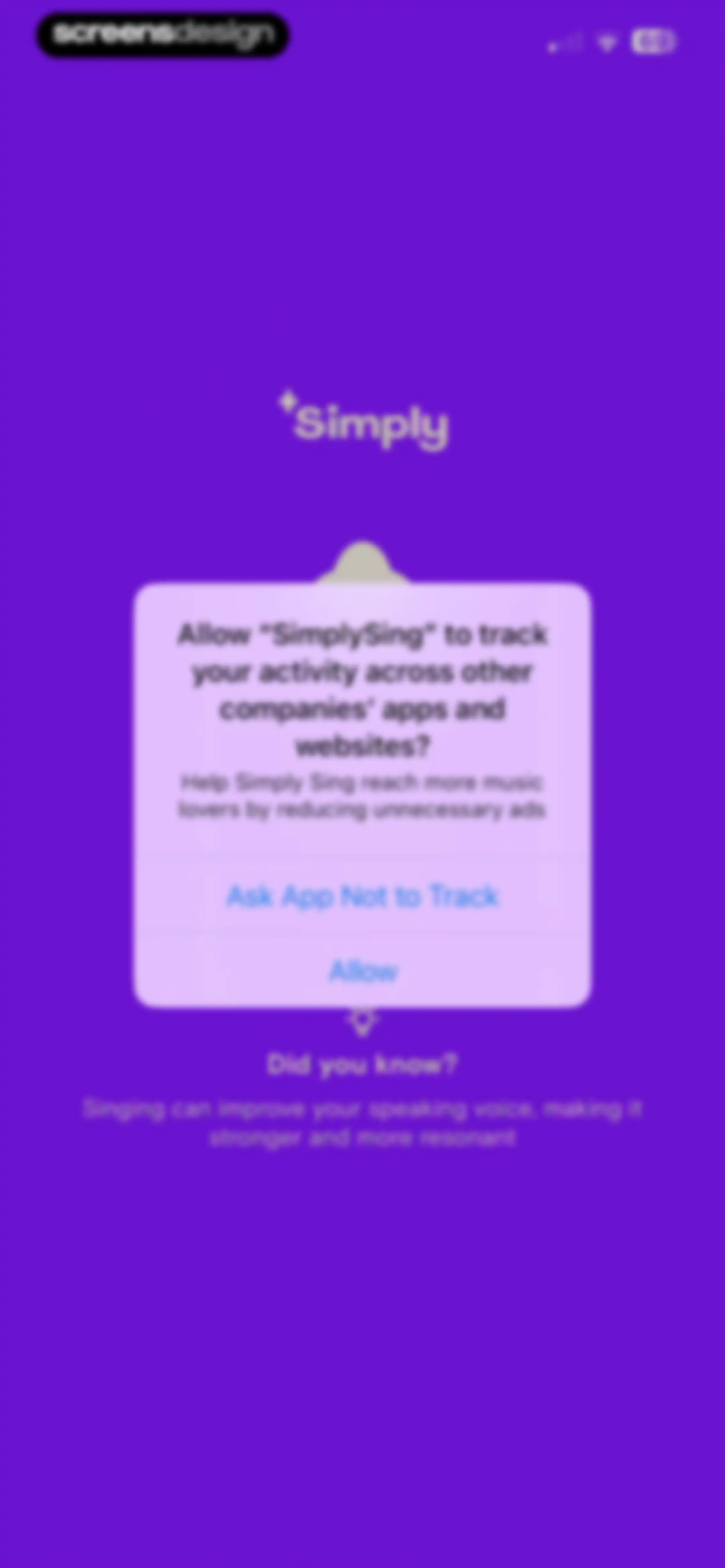 Simply Sing: My Singing App screen 1