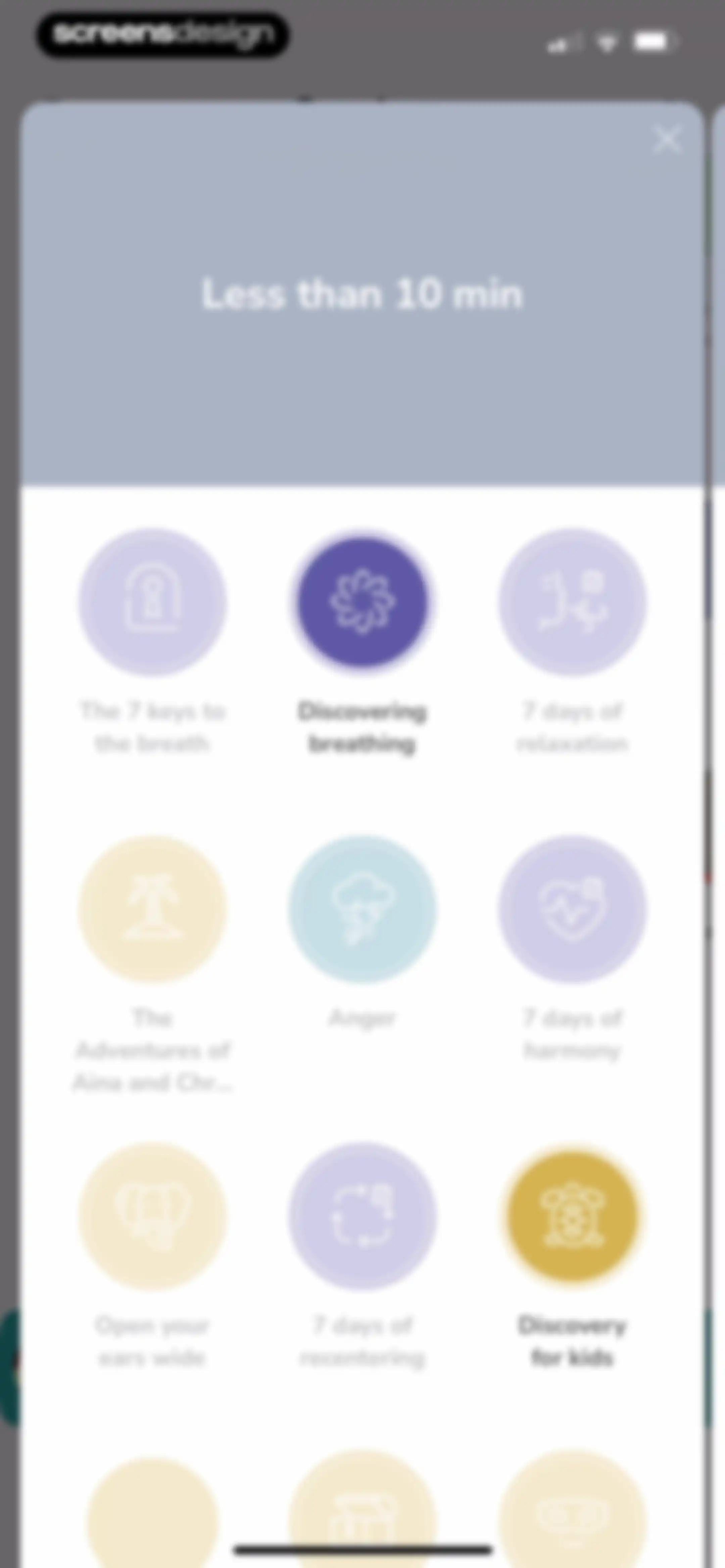 Petit BamBou: Mindfulness screen 95