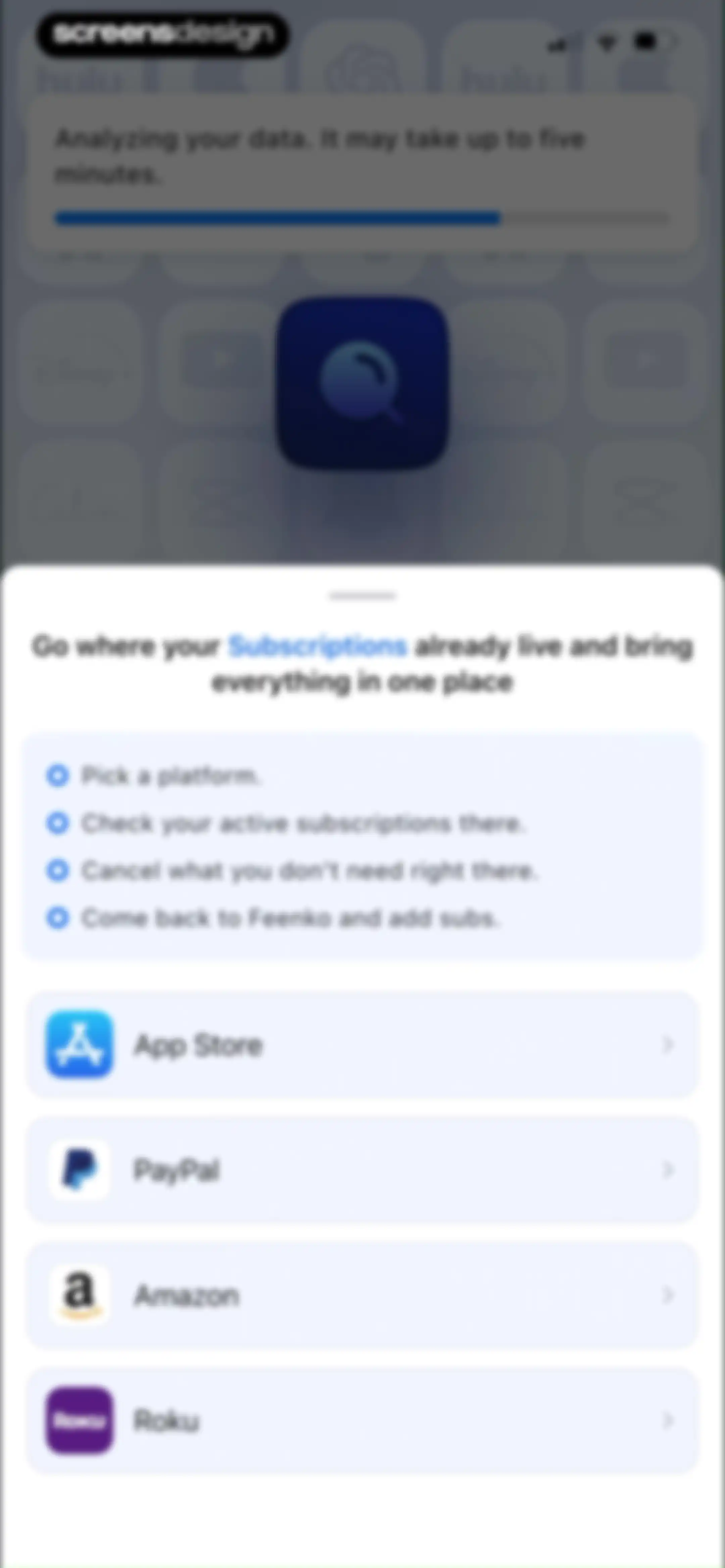 Feenko: Cancel Subscription screen 38