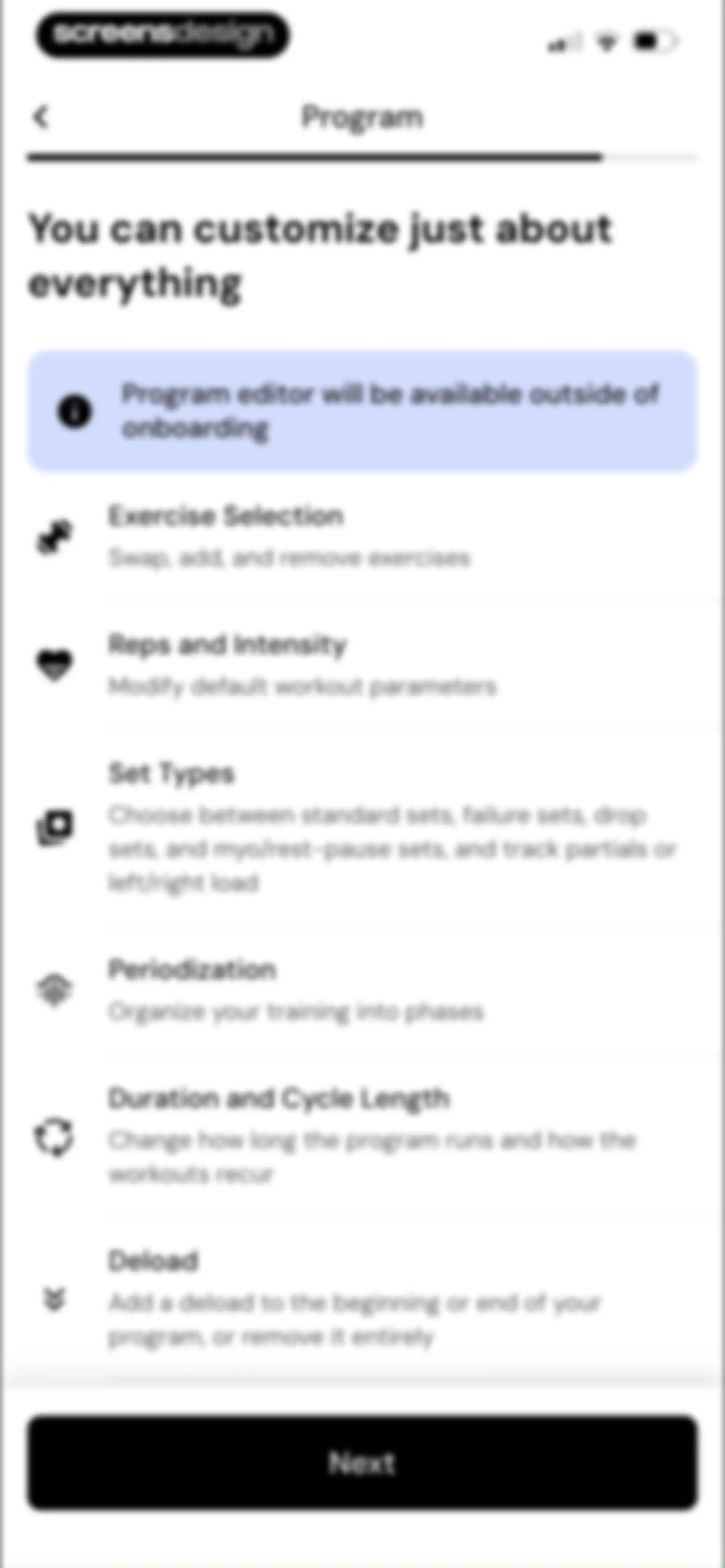 MacroFactor Workouts - Tracker screen 36