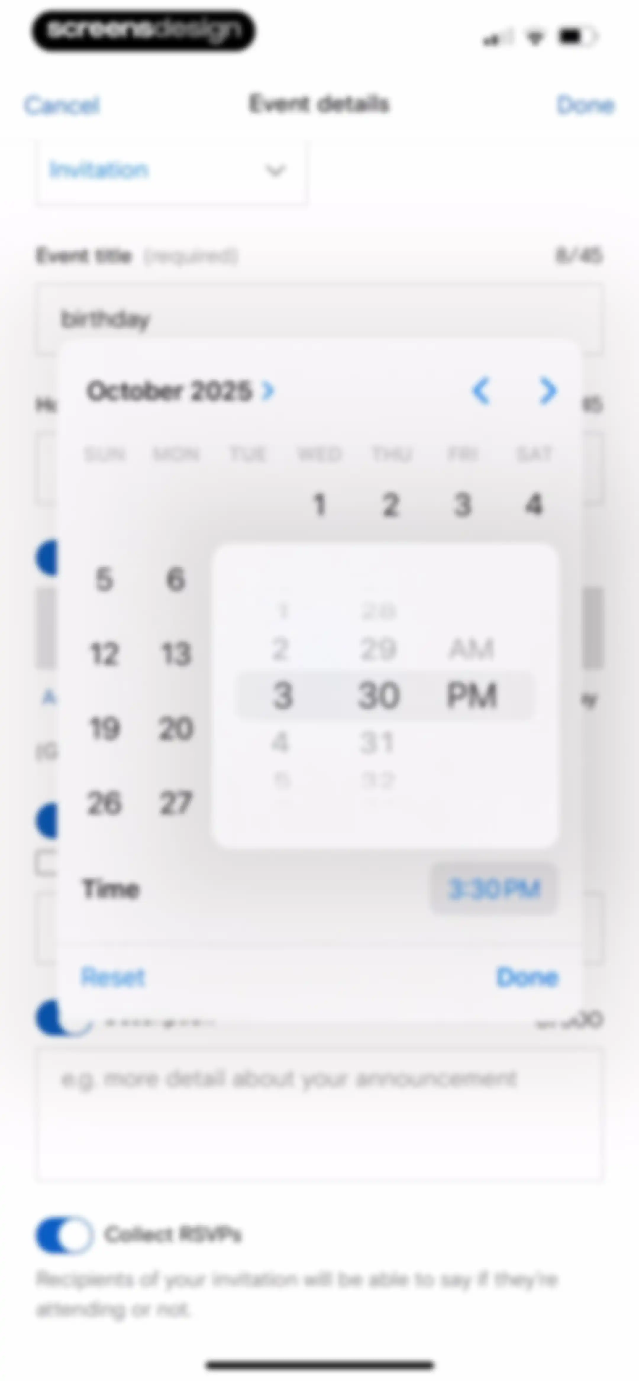Paperless Post: Invitations screen 57