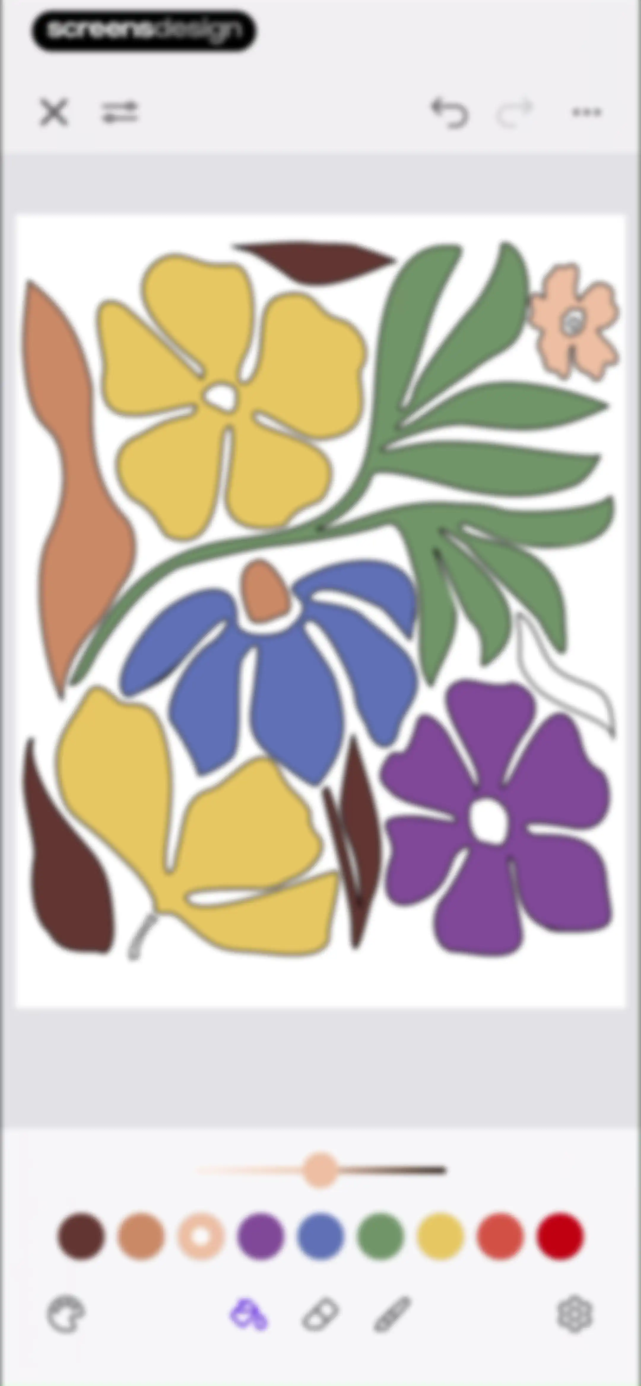 Adult Coloring Book - Pigment screen 55