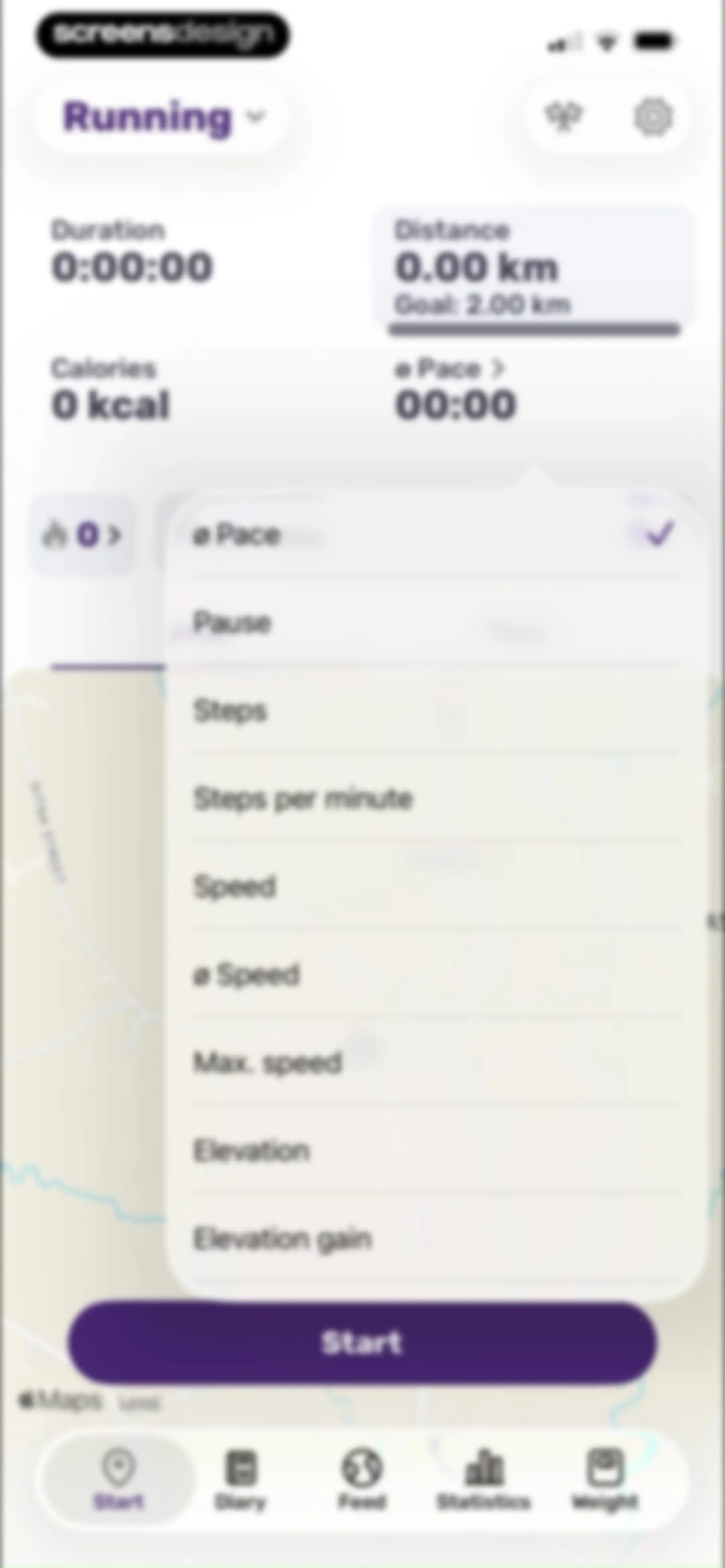 Running Tracker App – FITAPP screen 69