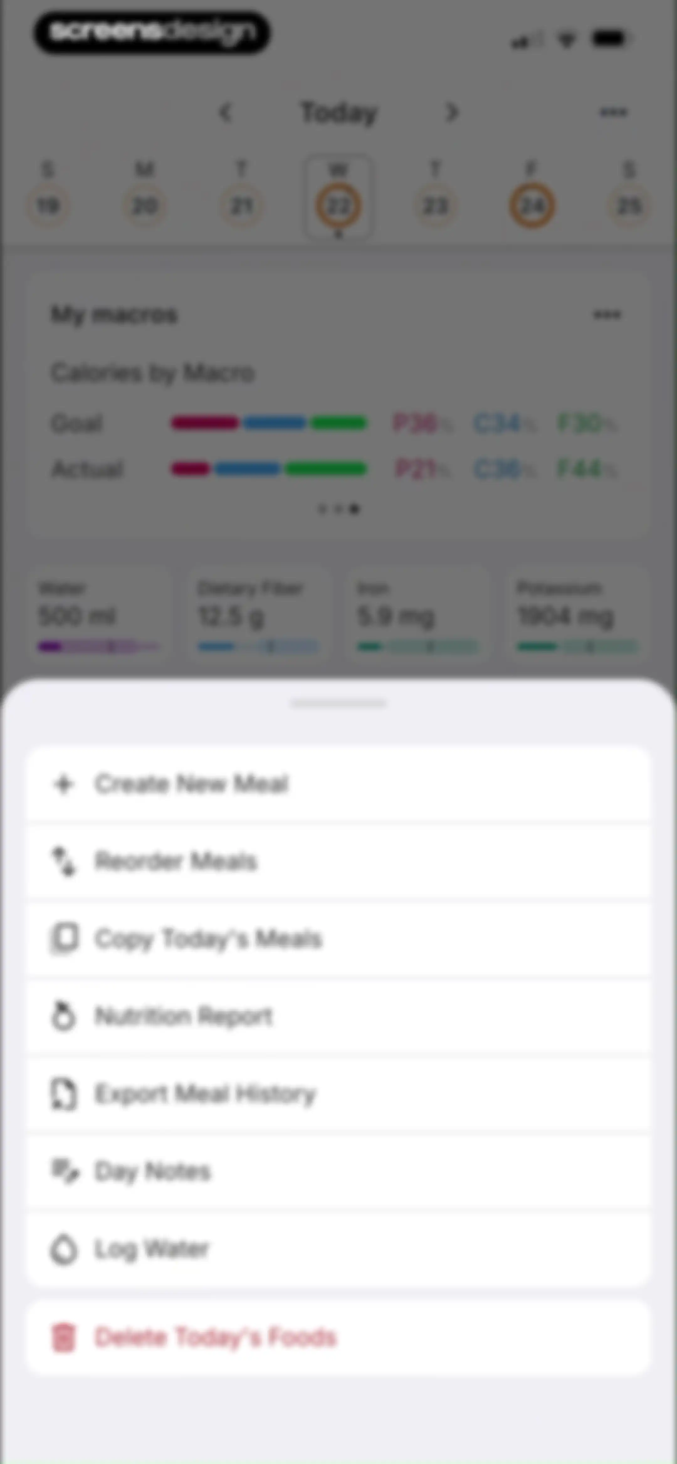 MacrosFirst - Macro Tracker screen 113