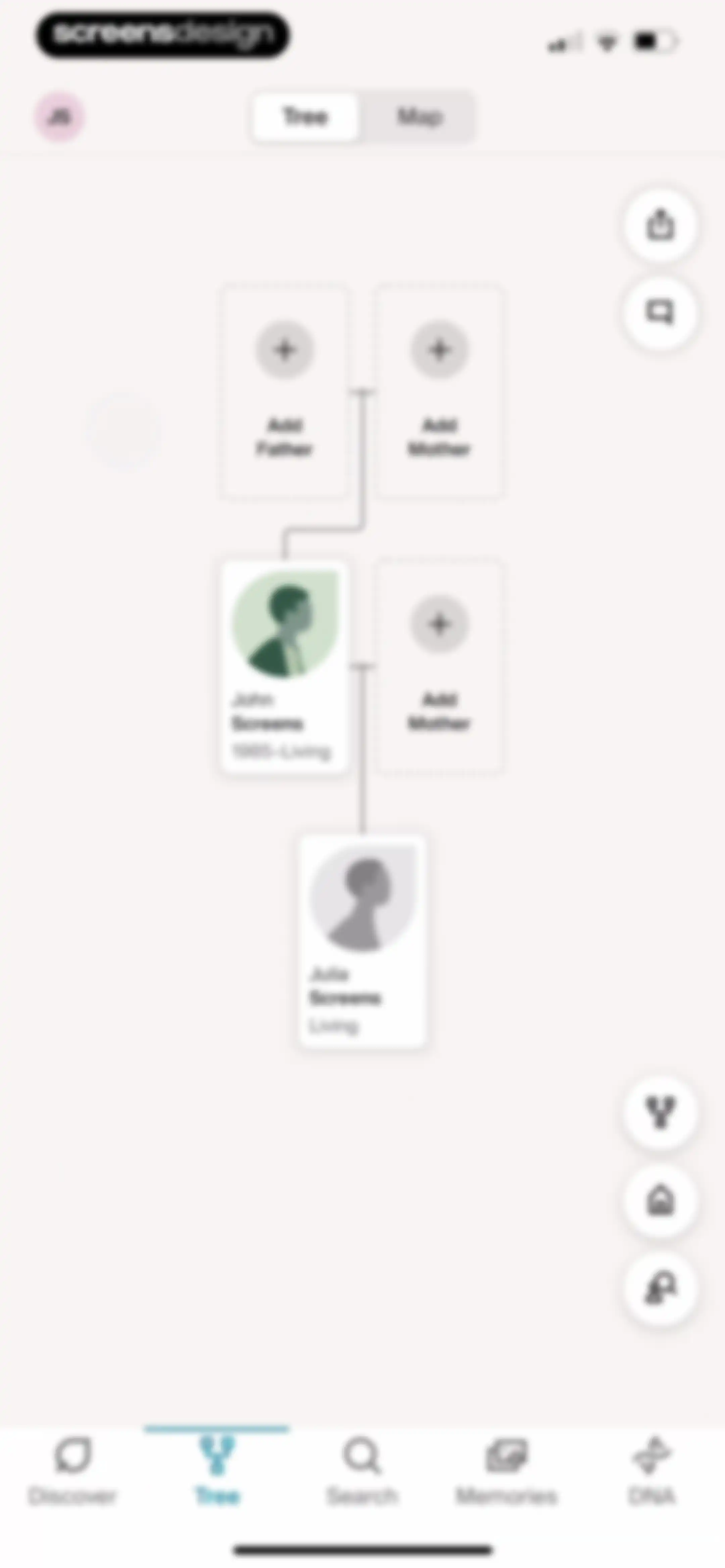 Ancestry: Family History & DNA screen 128