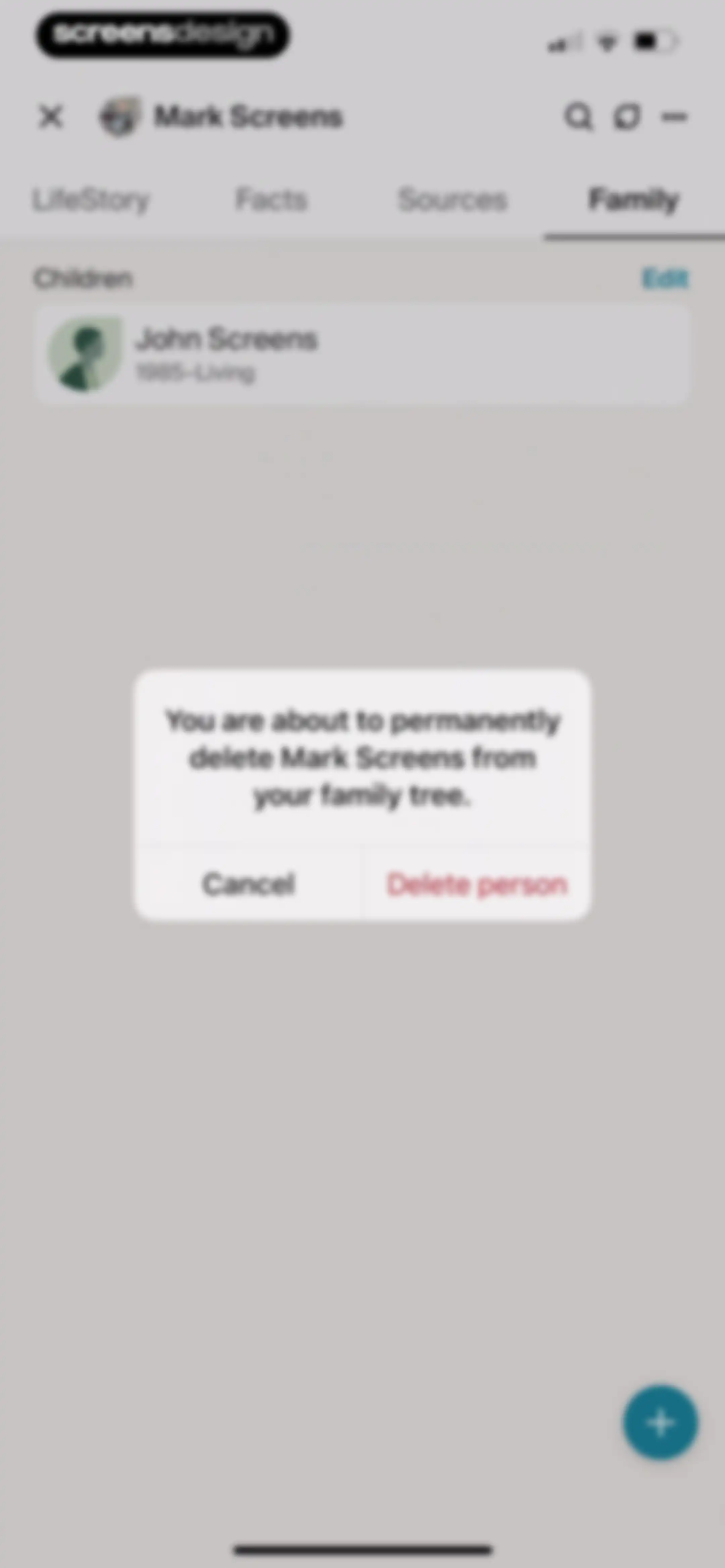 Ancestry: Family History & DNA screen 126