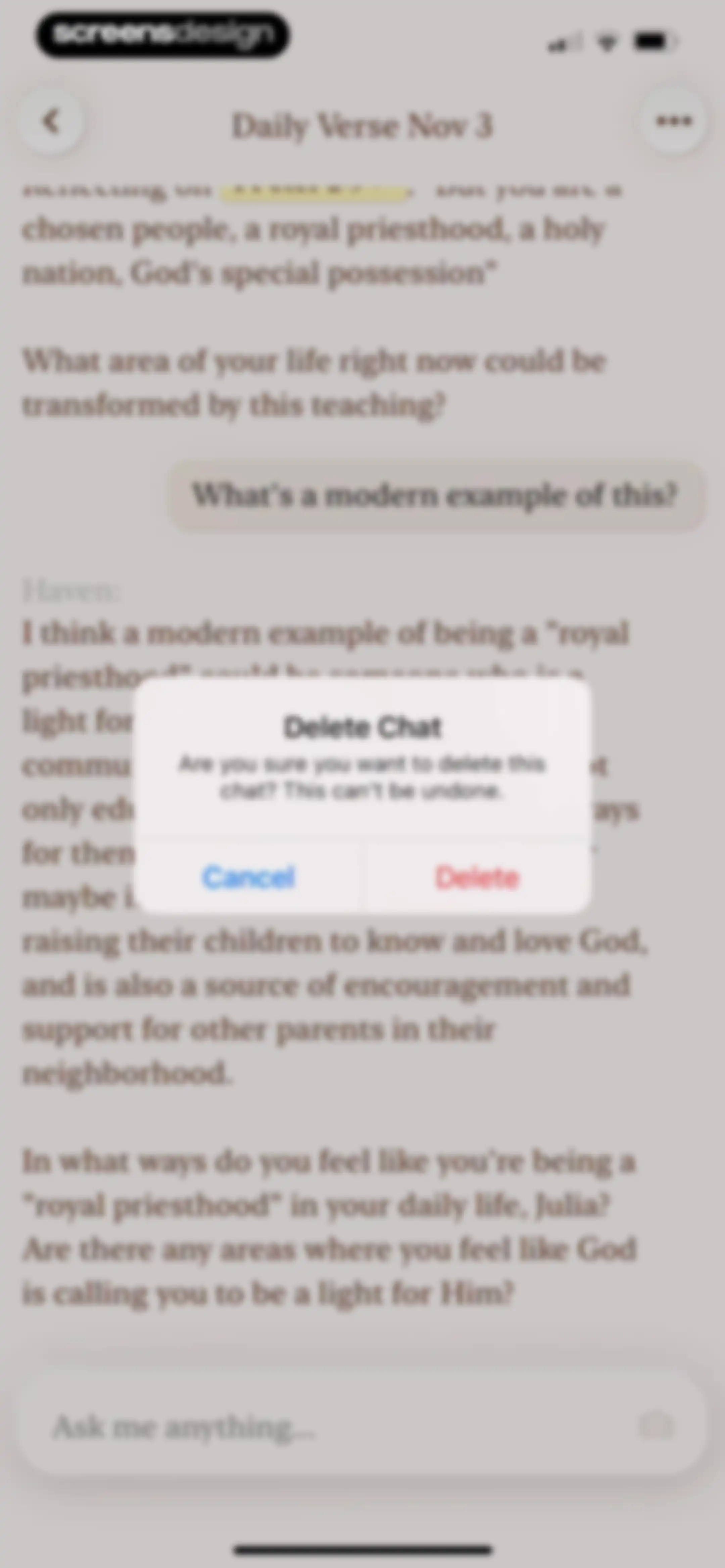 Haven - Bible Chat screen 50