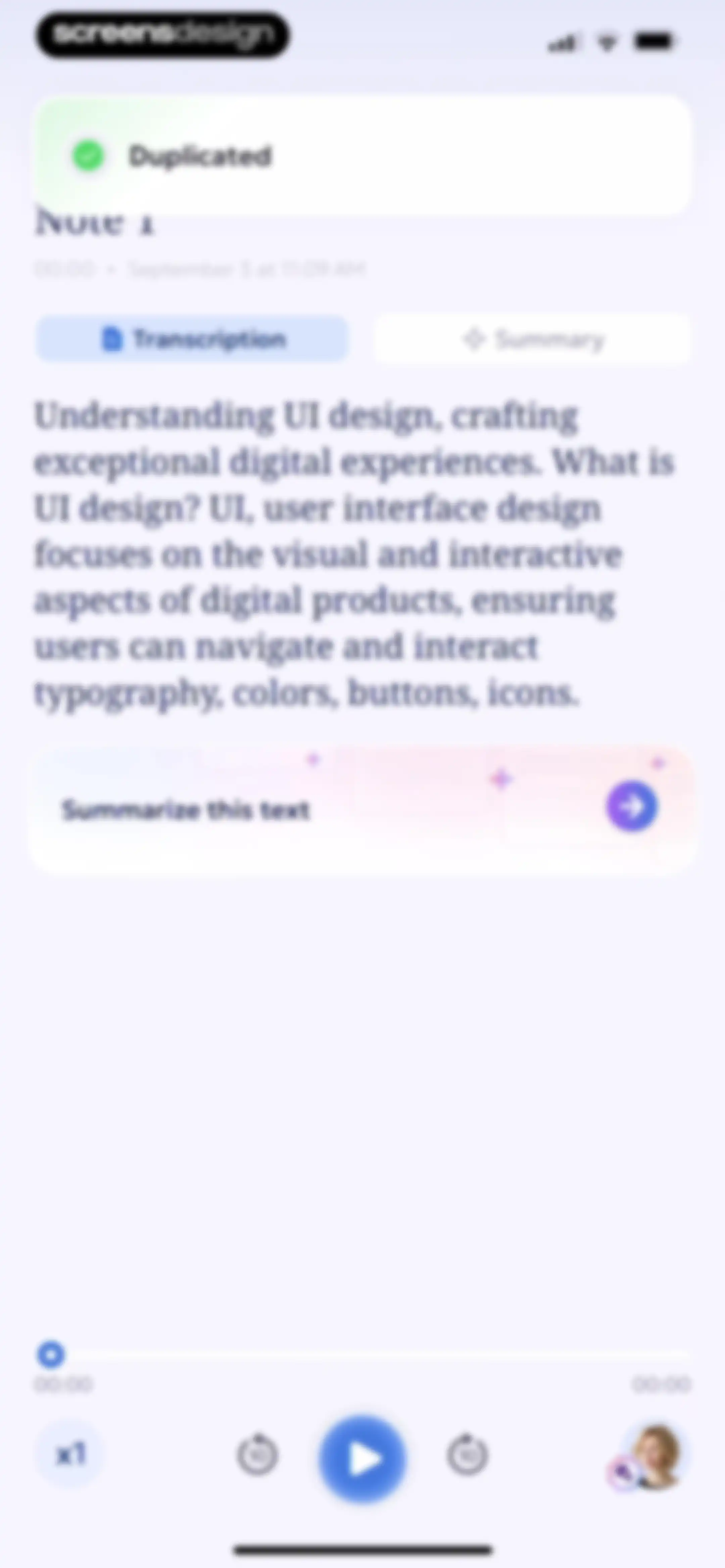 AI Summary - Meeting Notes screen 40