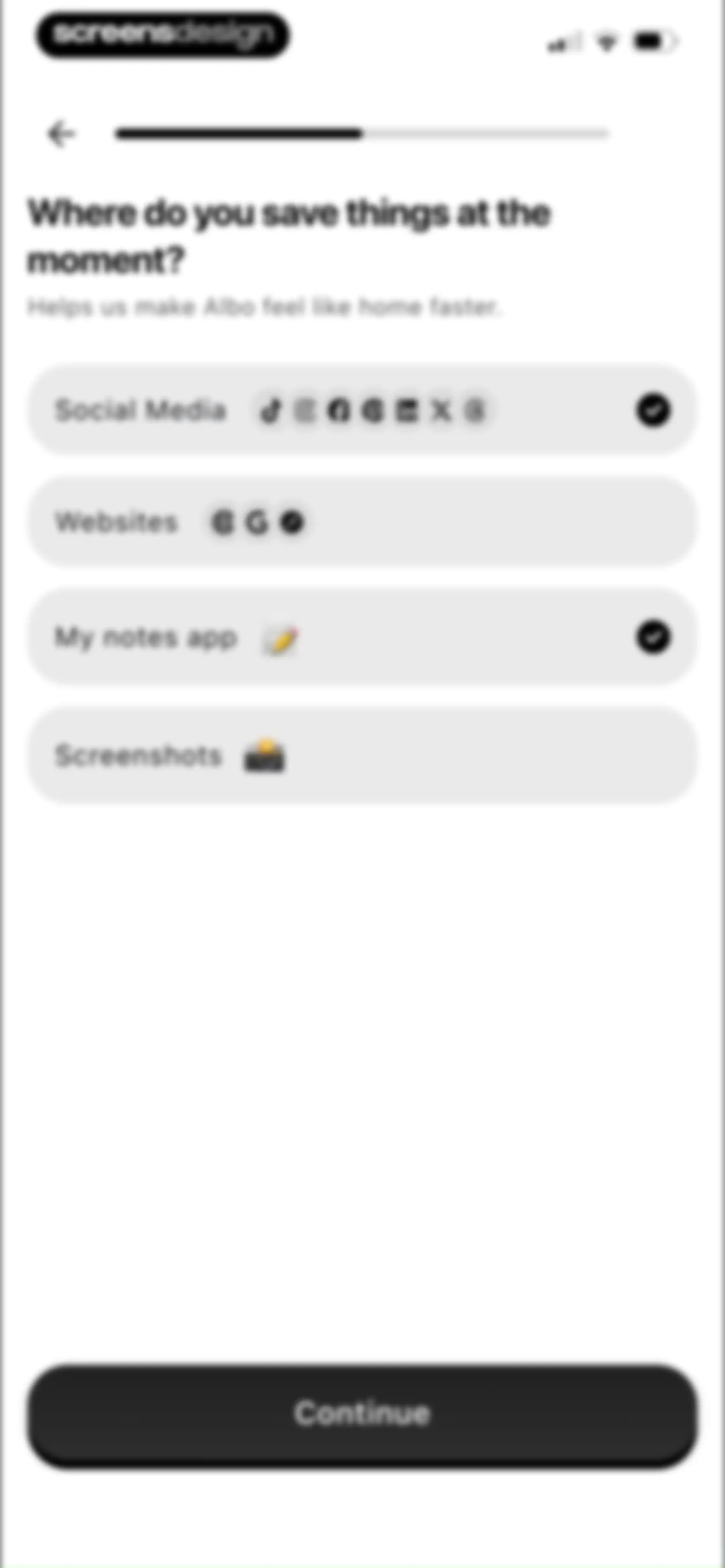 Albo: Save & Organize screen 19