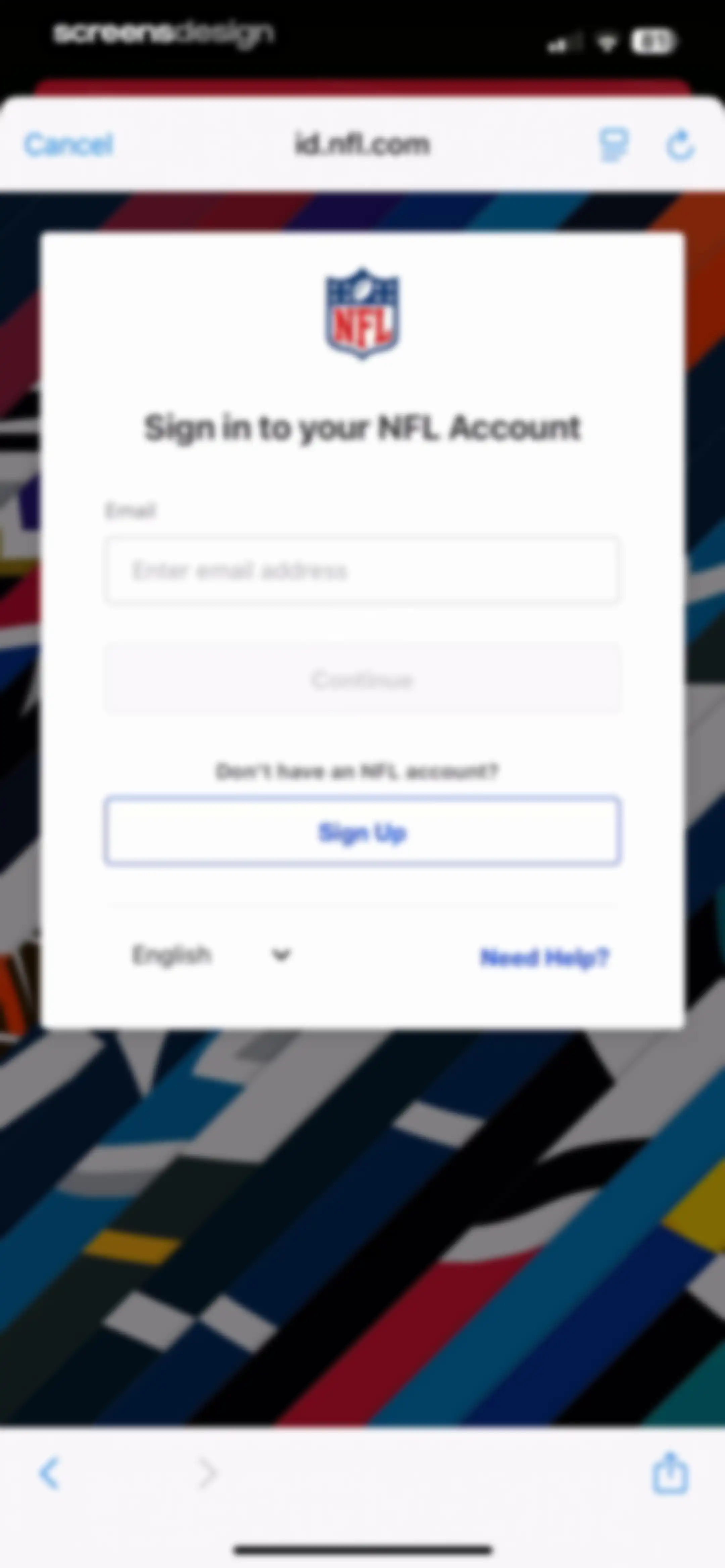 NFL screen 97