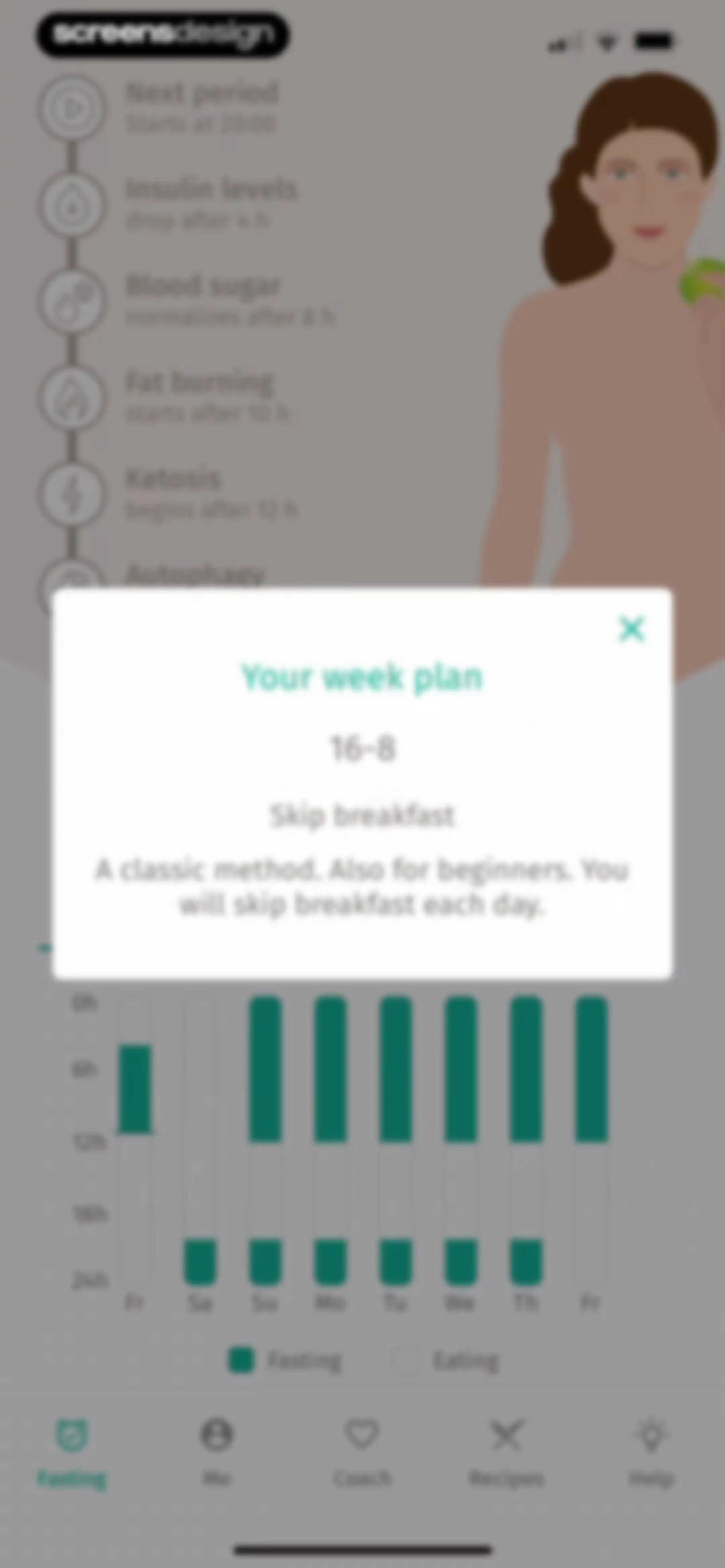 BodyFast: Intermittent Fasting screen 89