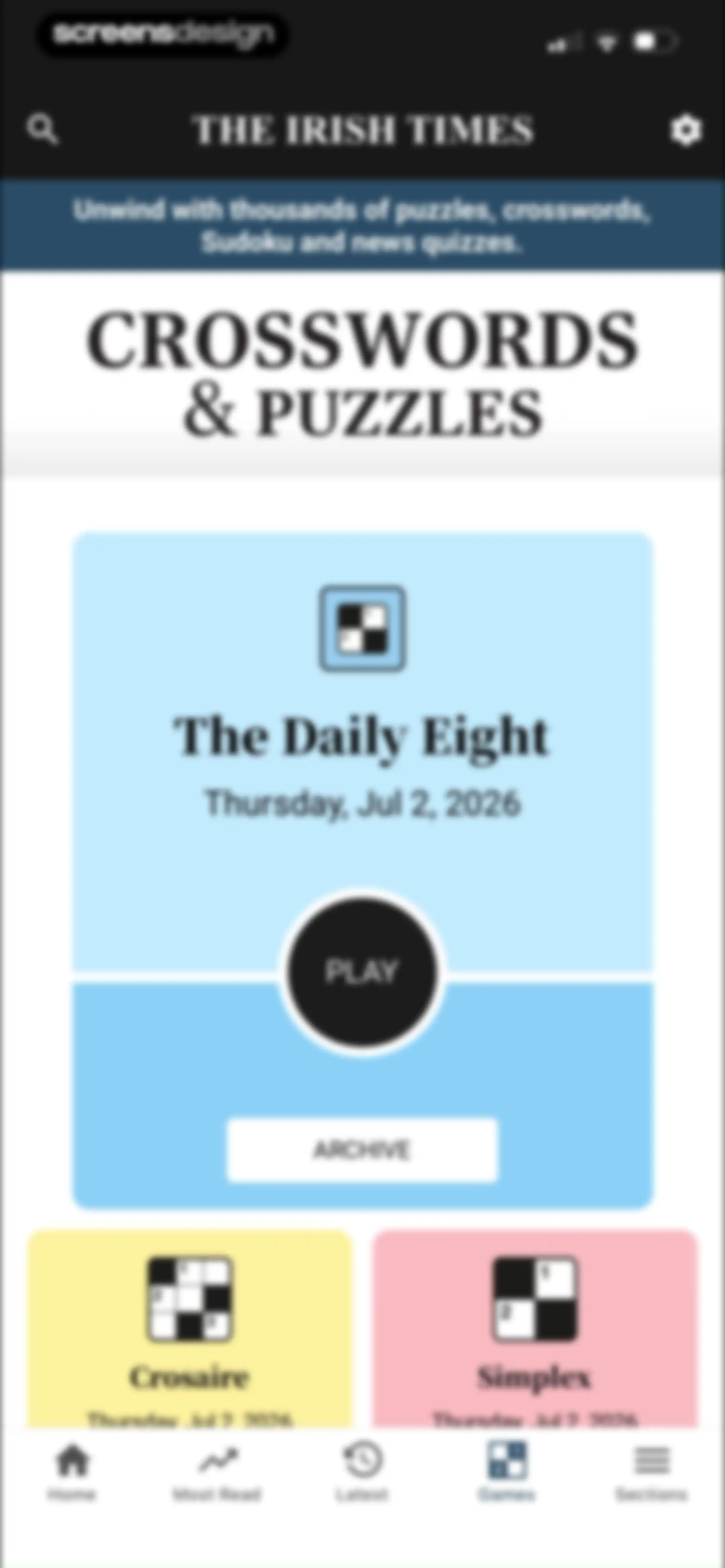 The Irish Times screen 42