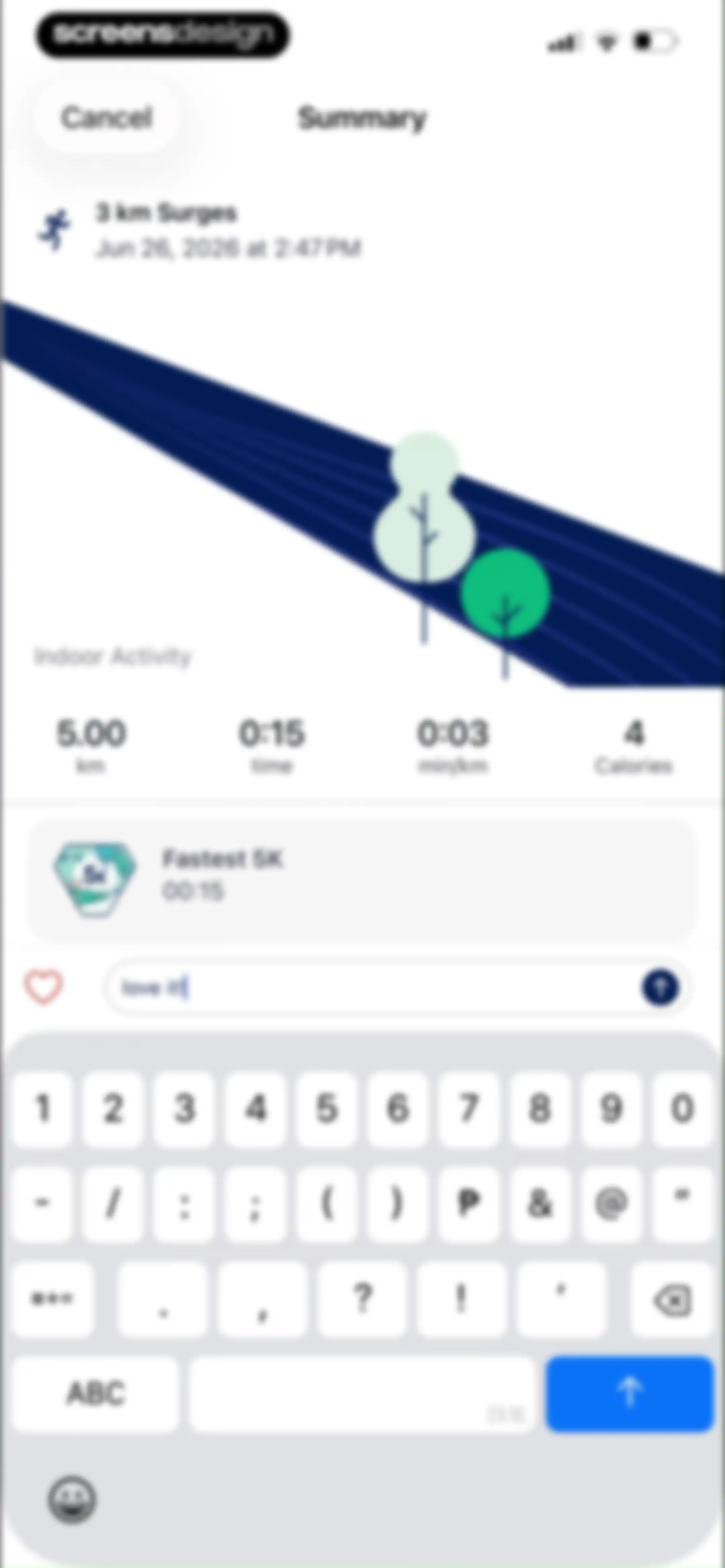 ASICS Runkeeper—Run Tracker screen 158