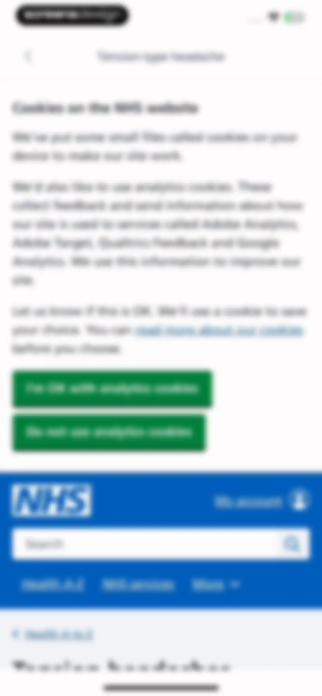 Ada - your health portal screen 75