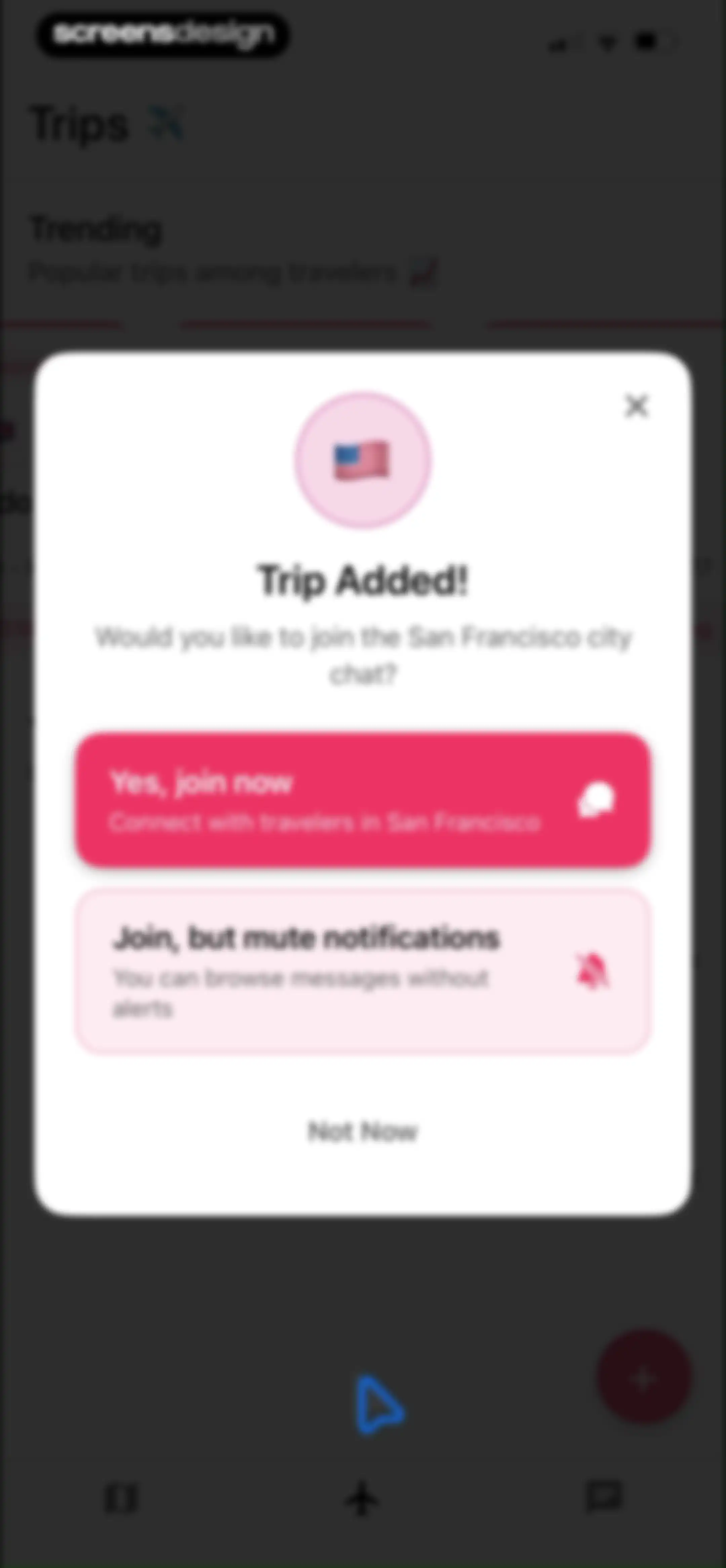 nomadtable: travel friends screen 110