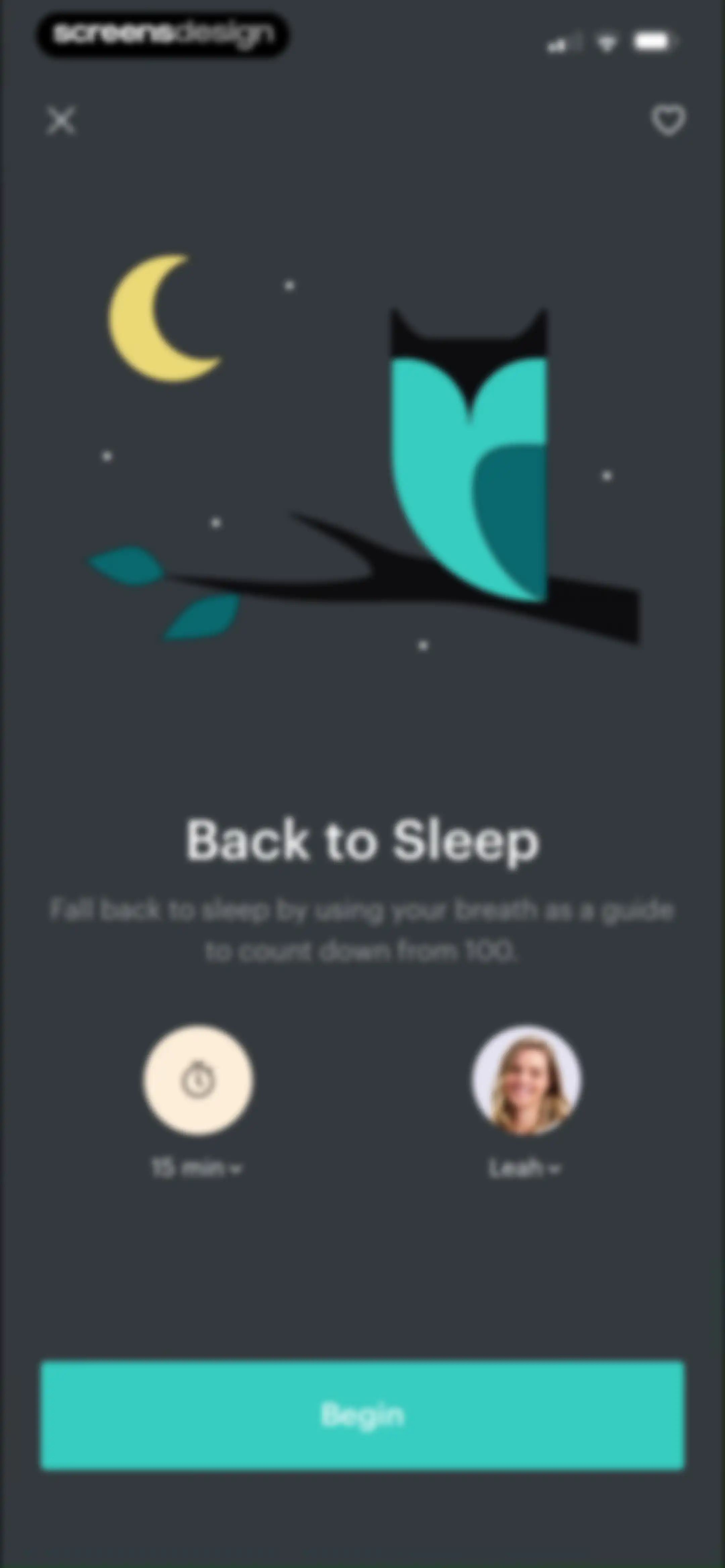 Balance: Meditation & Sleep screen 99