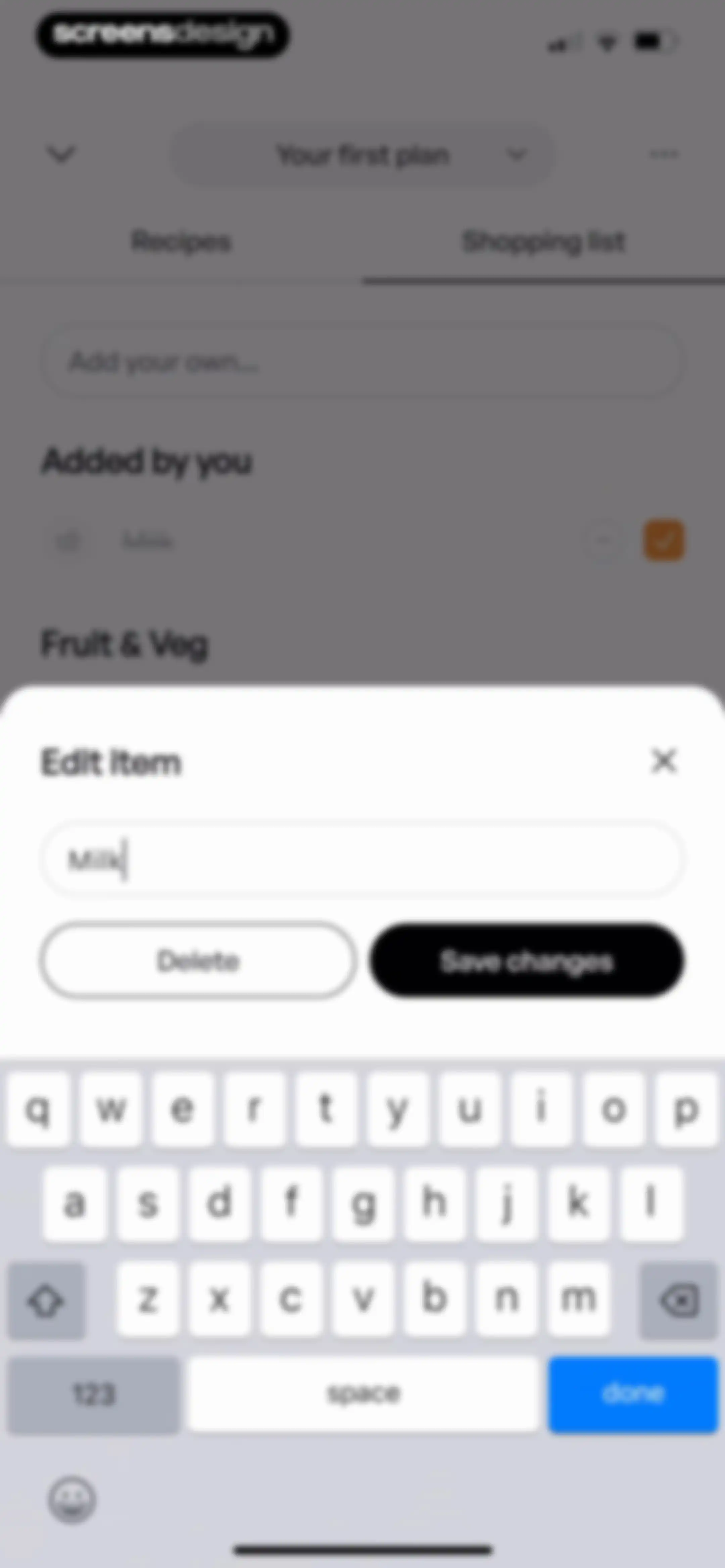 Mob: Meal Planner and Recipes screen 33