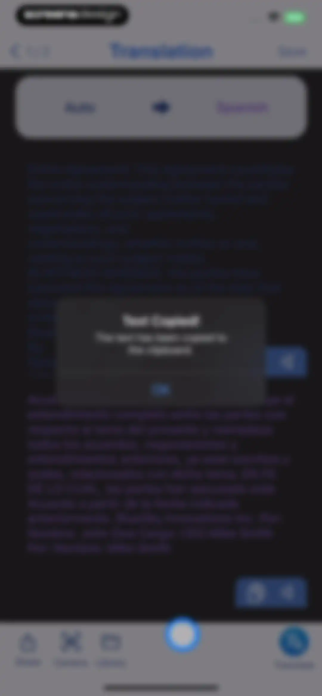 OneDocs Scanner Translator screen 12