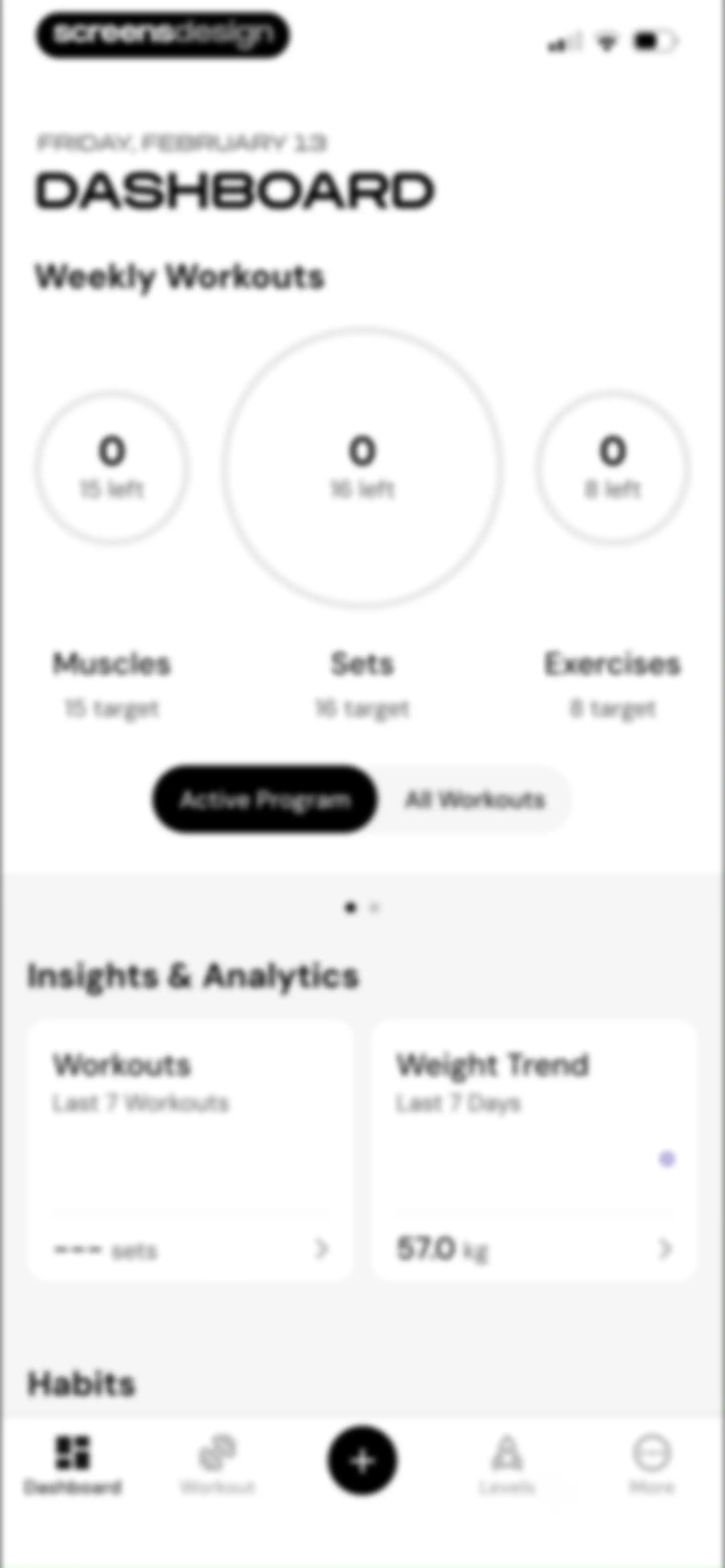 MacroFactor Workouts - Tracker screen 55